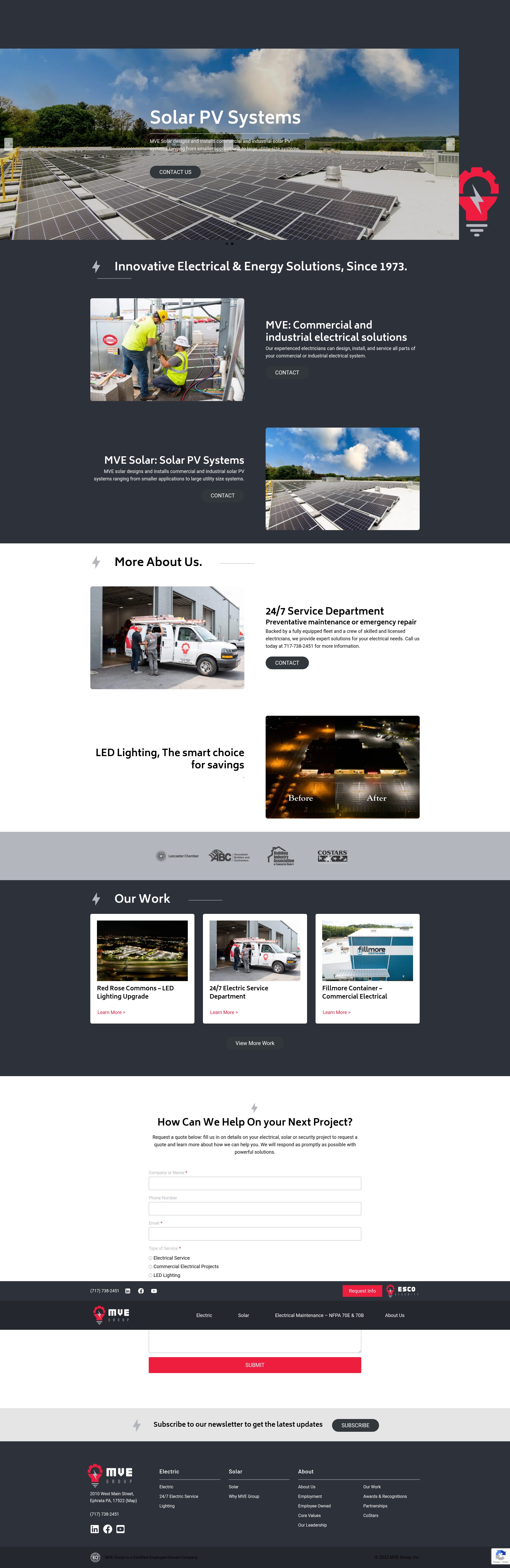 Screenshot of mvegroup.com