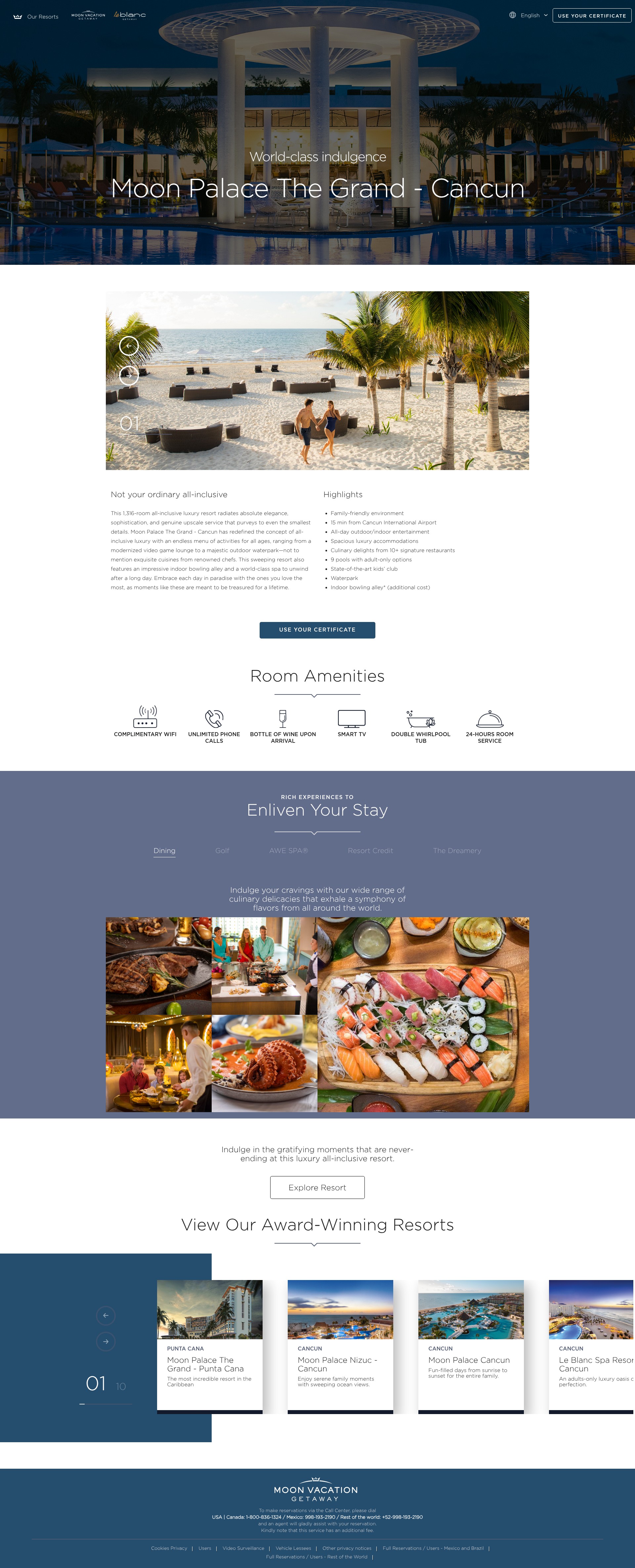 Screenshot of mvg.thepalacecompany.com