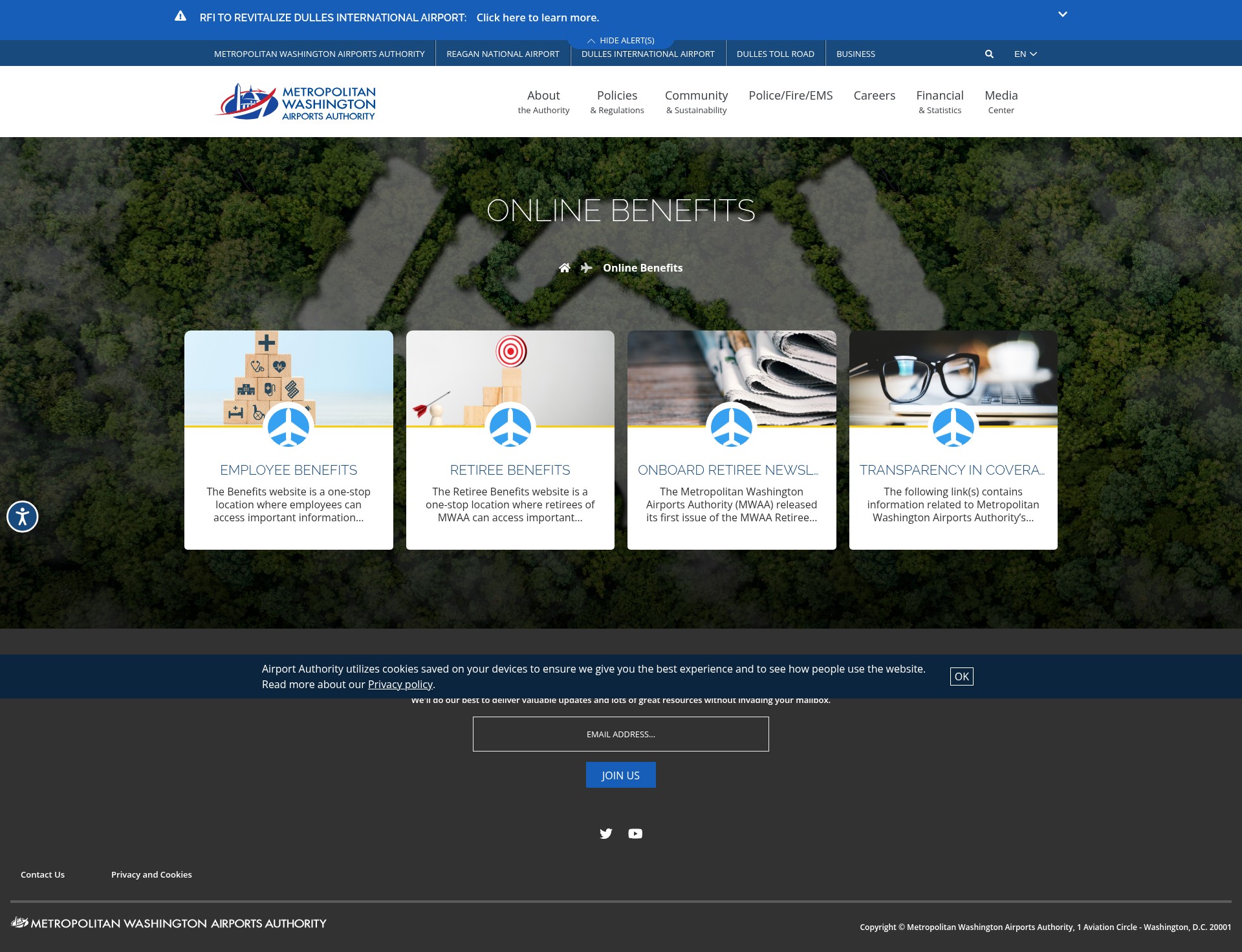 Screenshot of mwaa.com