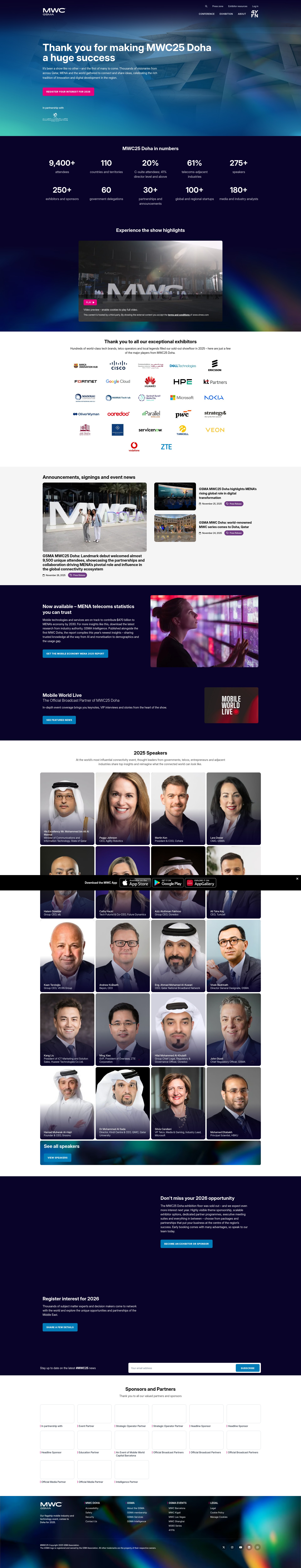Screenshot of mwcdoha.com
