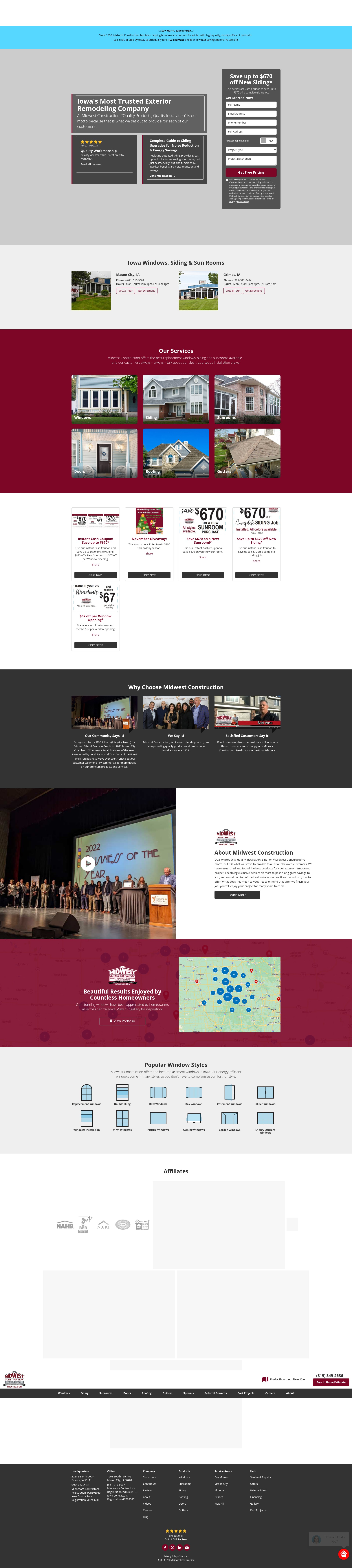 Screenshot of mwcinc.com