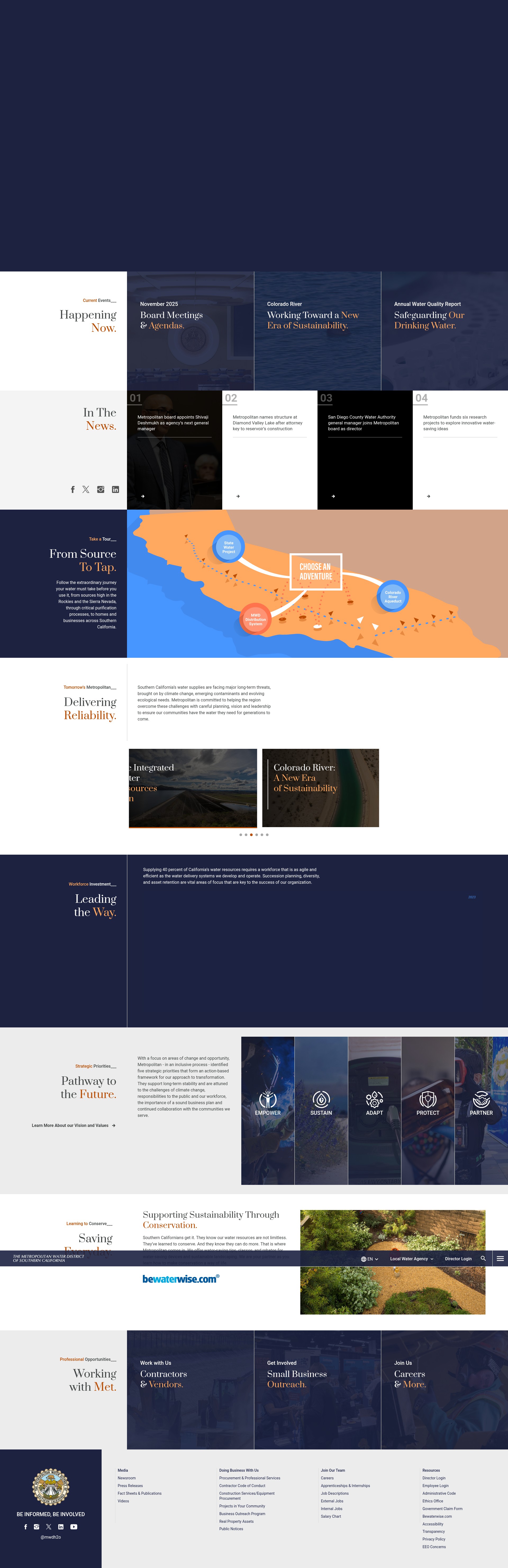 Screenshot of mwdh2o.com