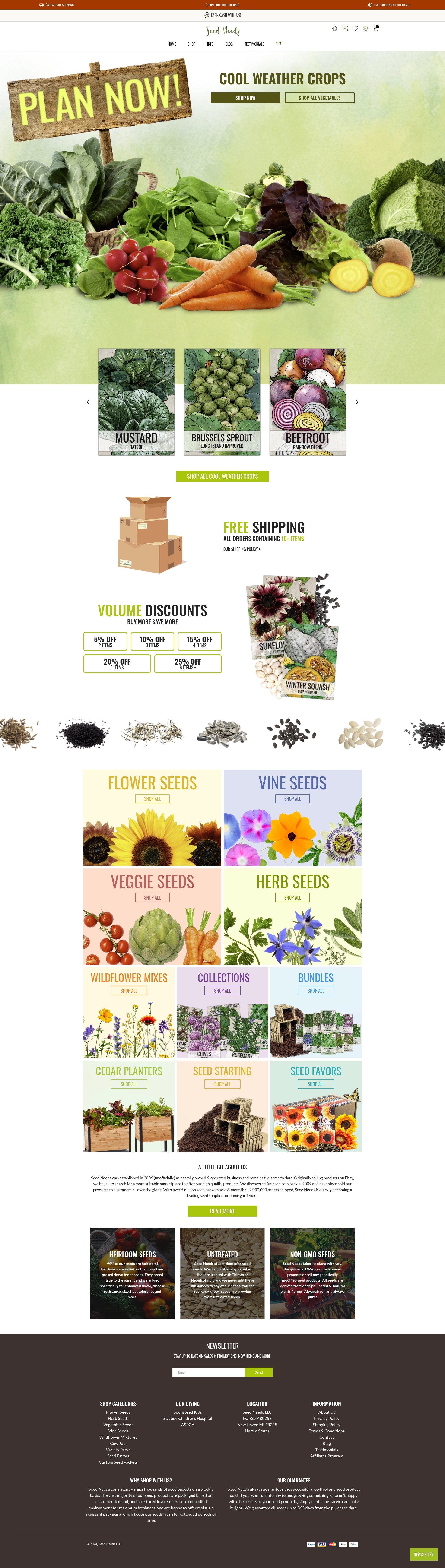Screenshot of my-seed-needs.myshopify.com