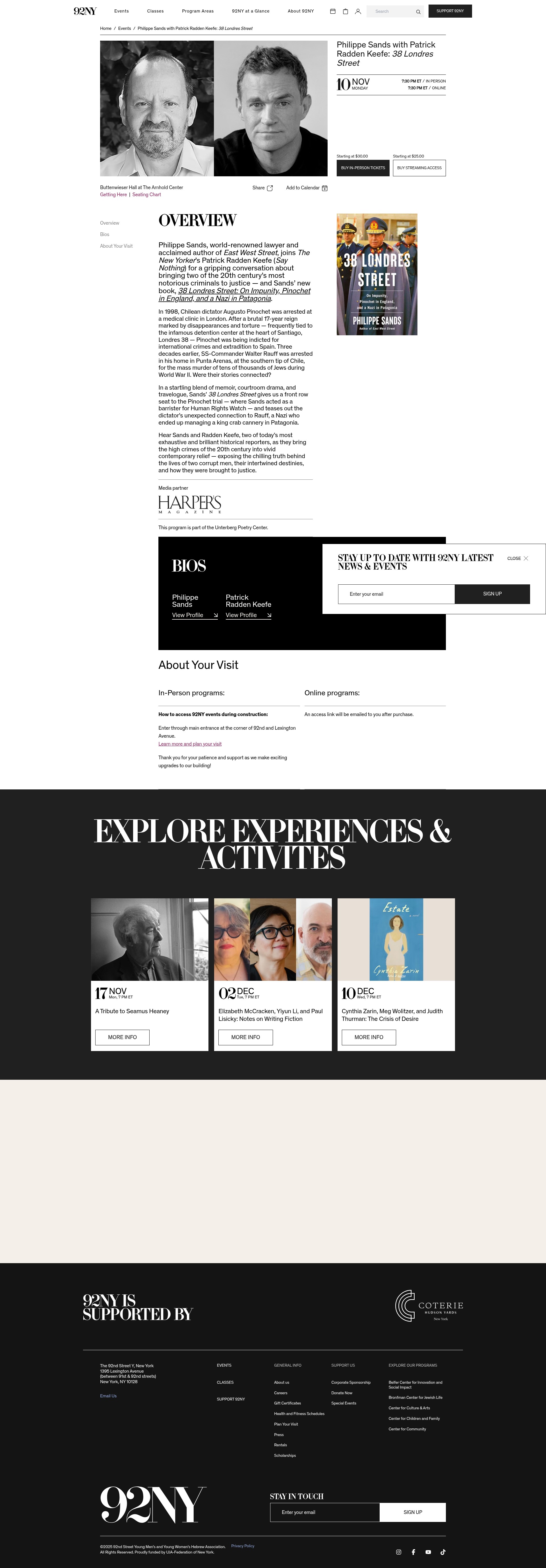Screenshot of my.92ny.org