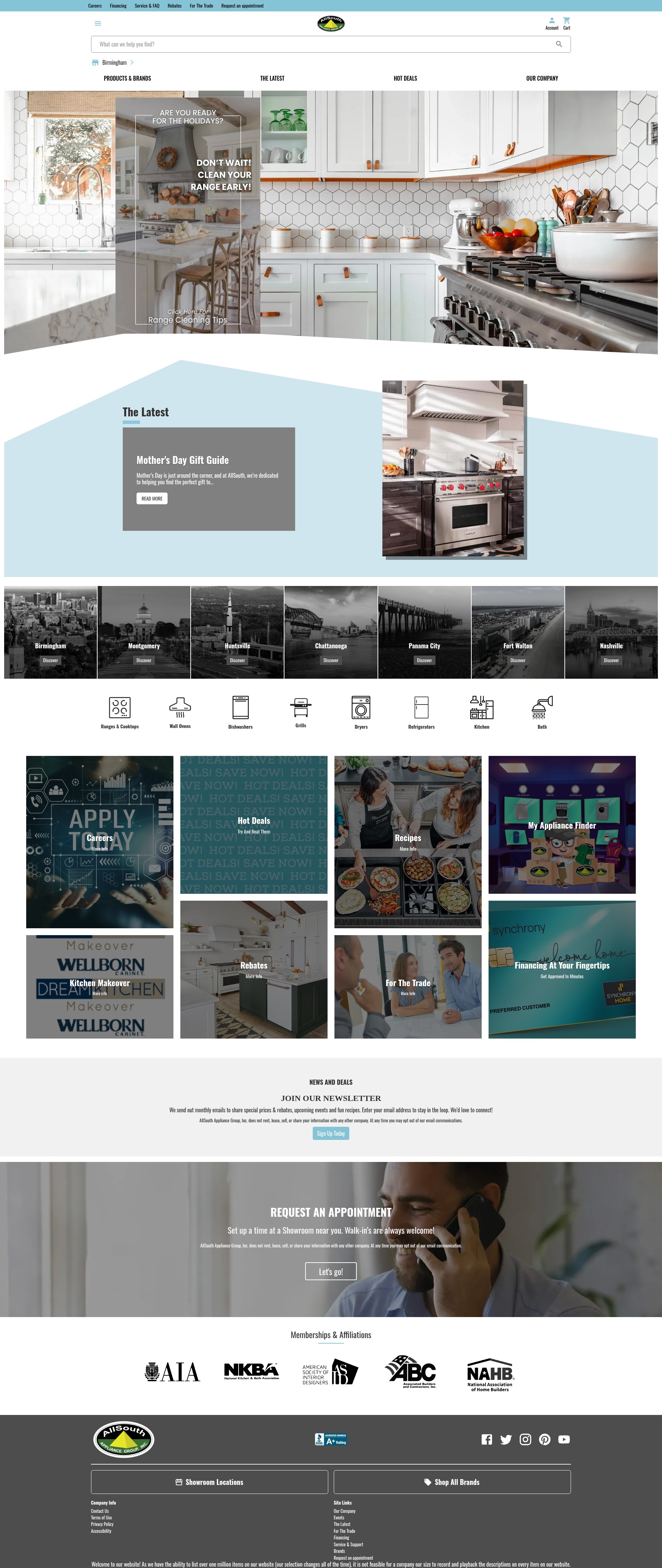 Screenshot of myallsouth.com