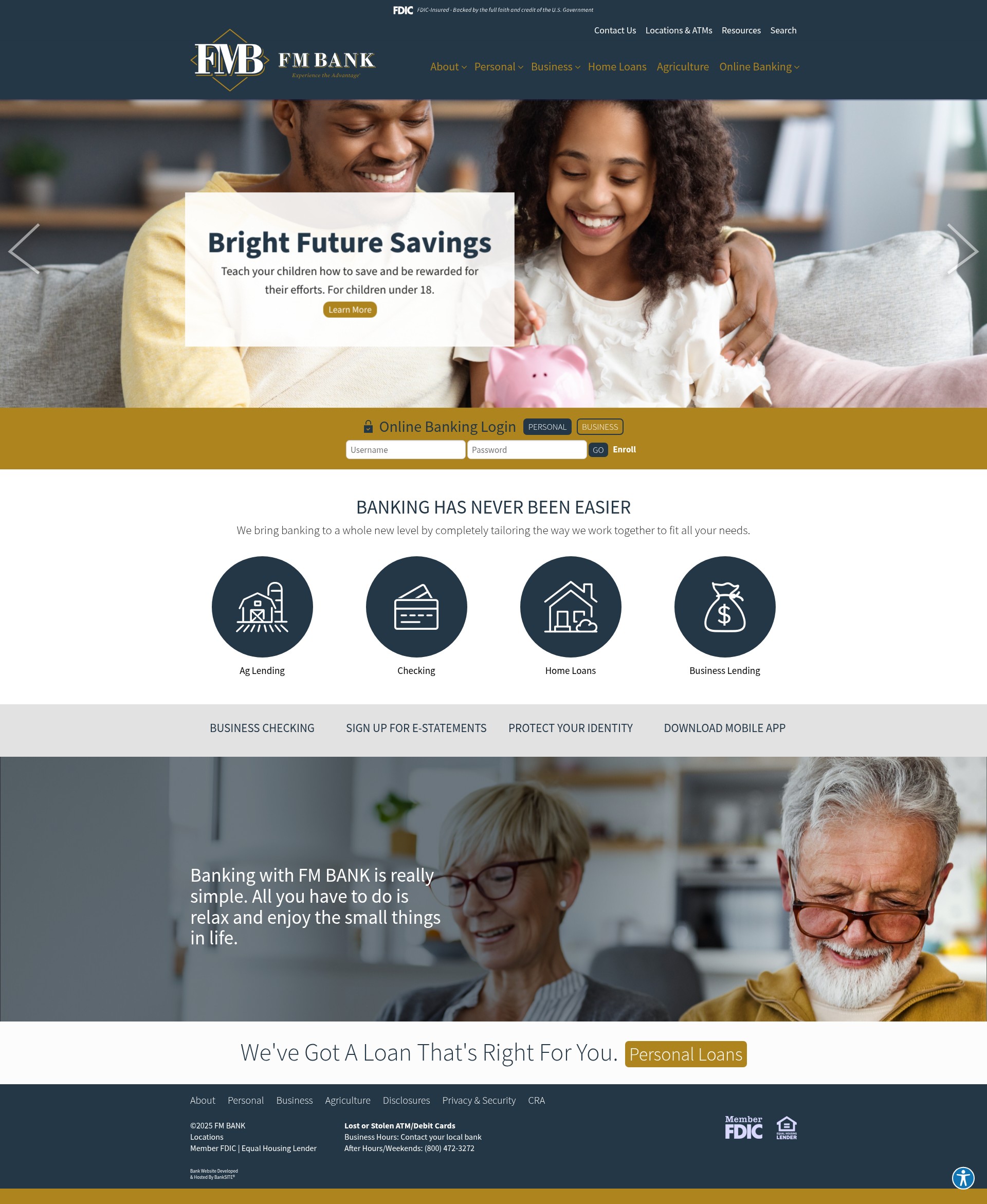 Screenshot of mybankfm.com