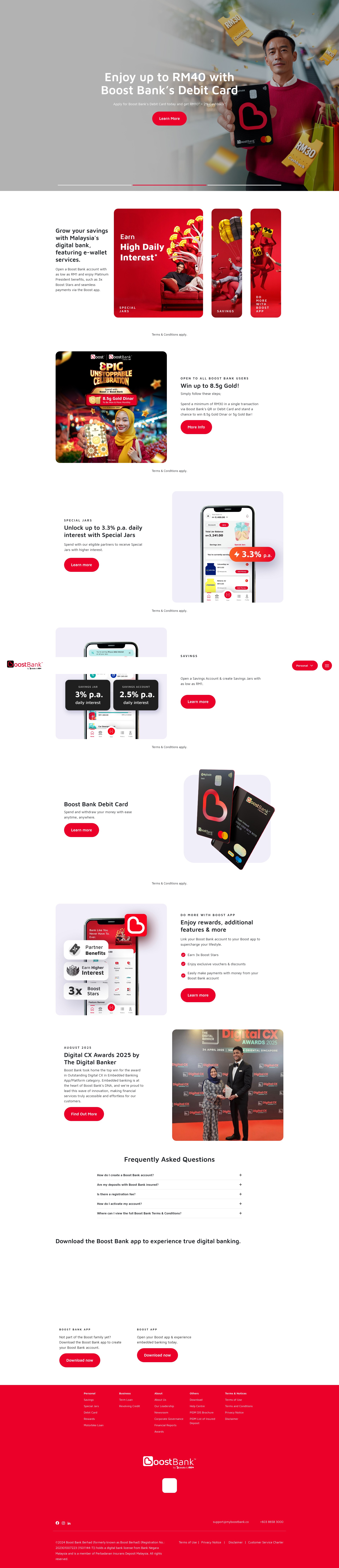 Screenshot of myboostbank.co