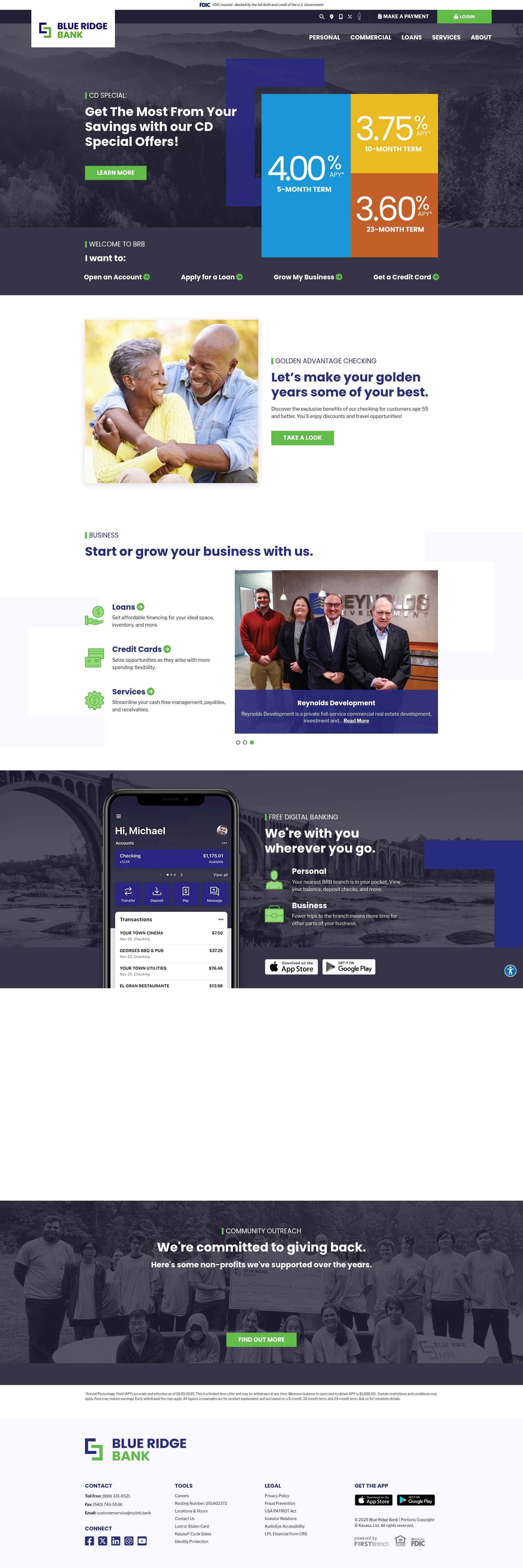 Screenshot of mybrb.bank