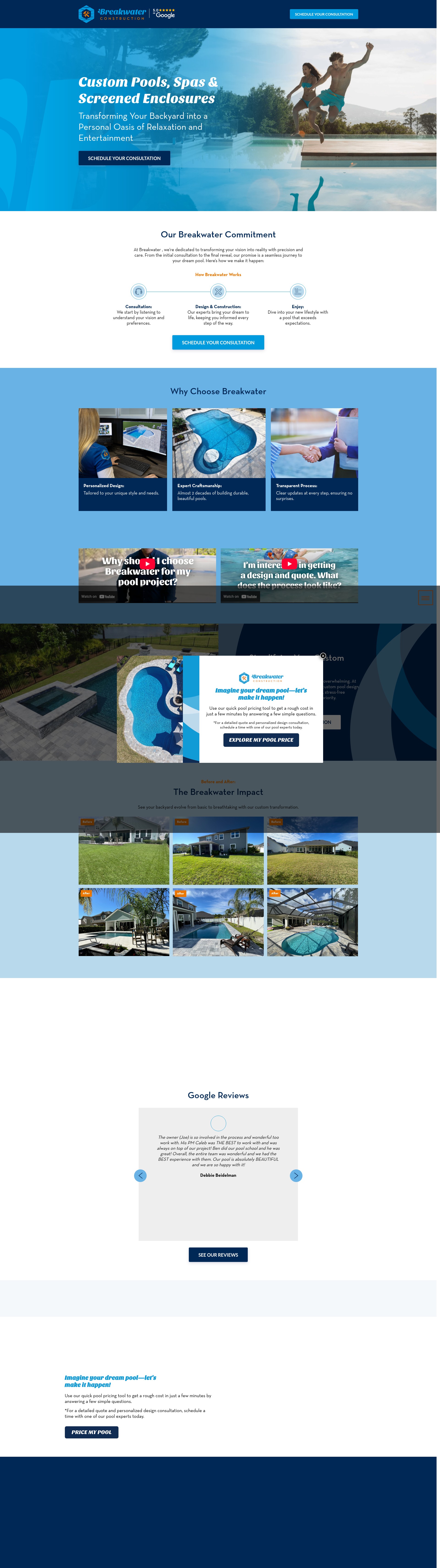 Screenshot of mybreakwater.com