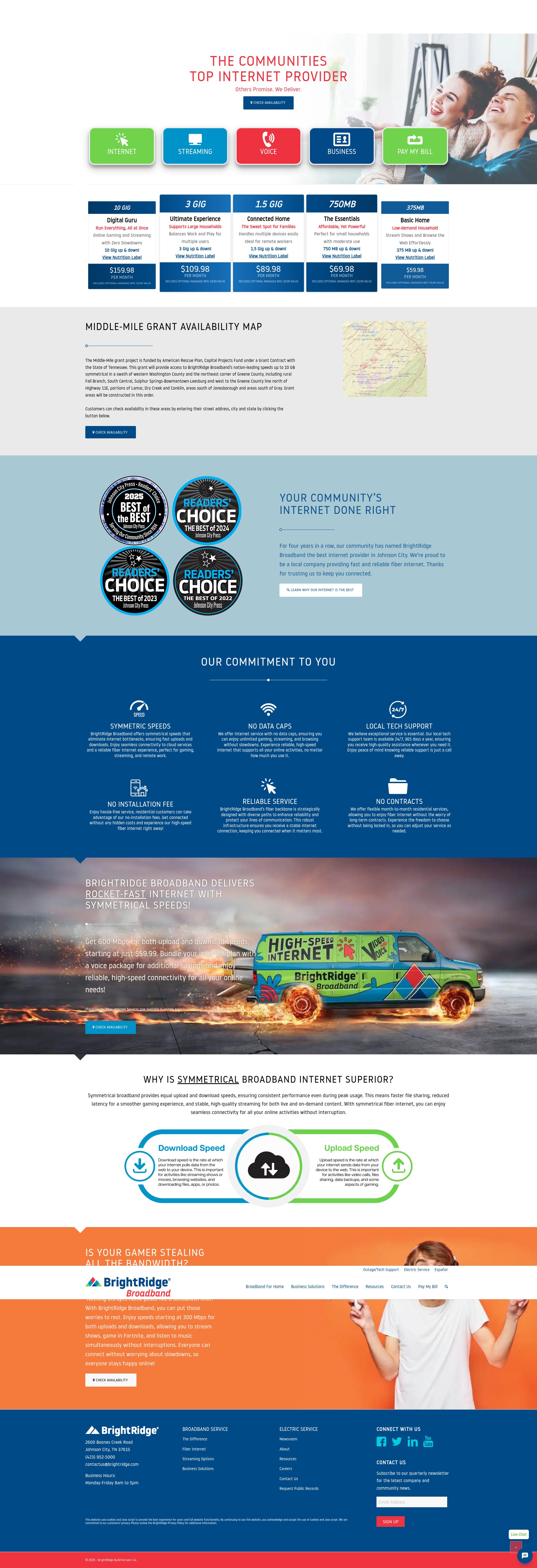 Screenshot of mybrightridge.com