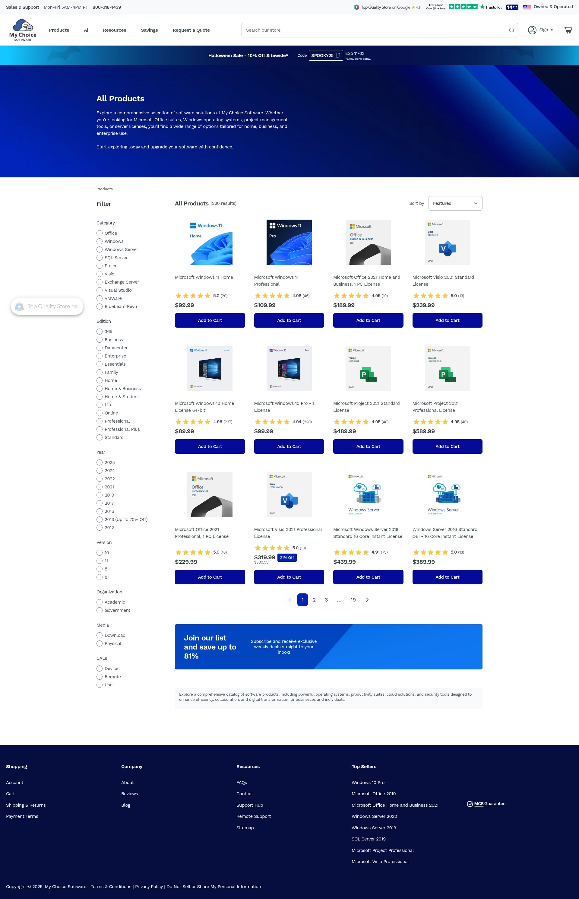 Screenshot of mychoicesoftware.com