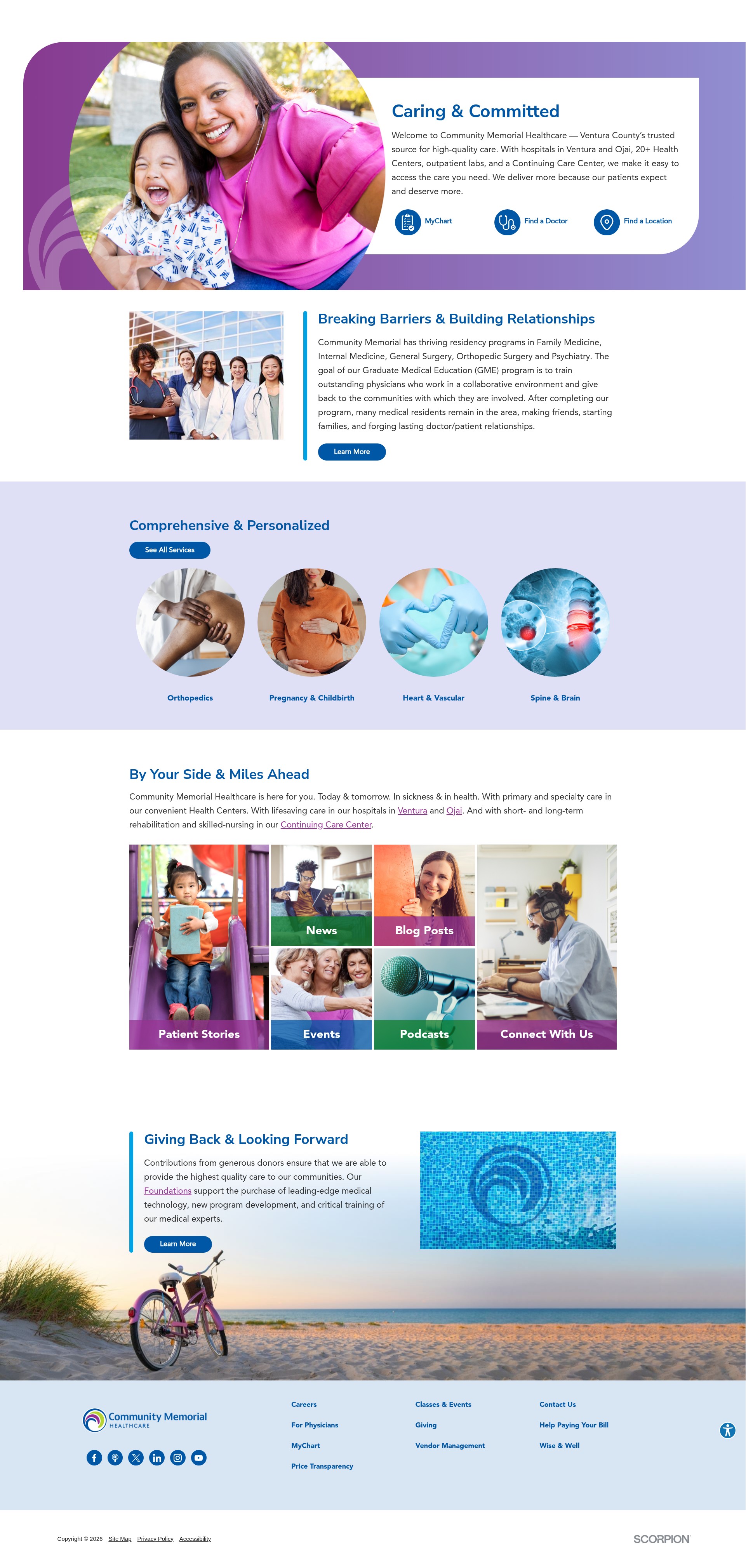 Screenshot of mycmh.org