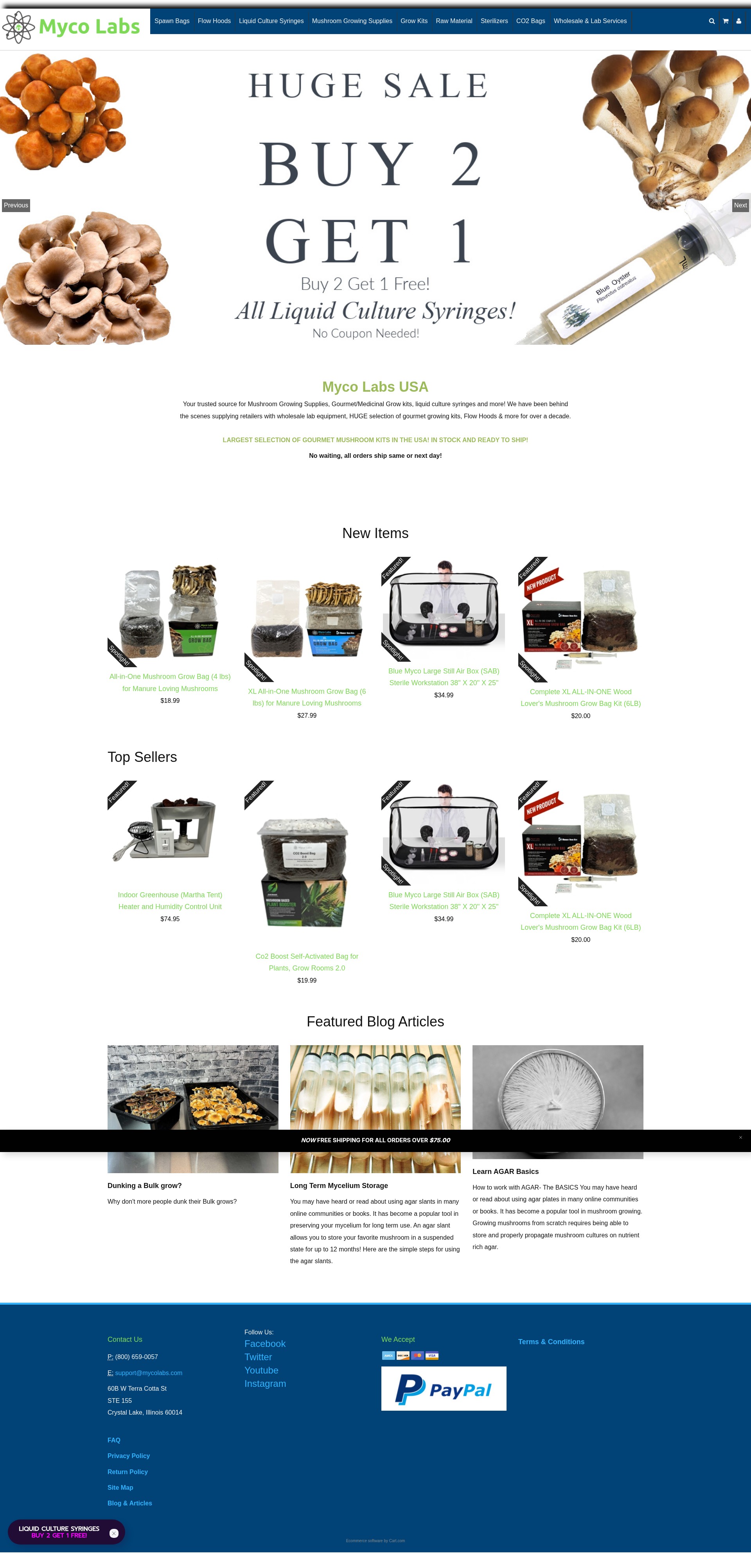 Screenshot of mycolabs.com
