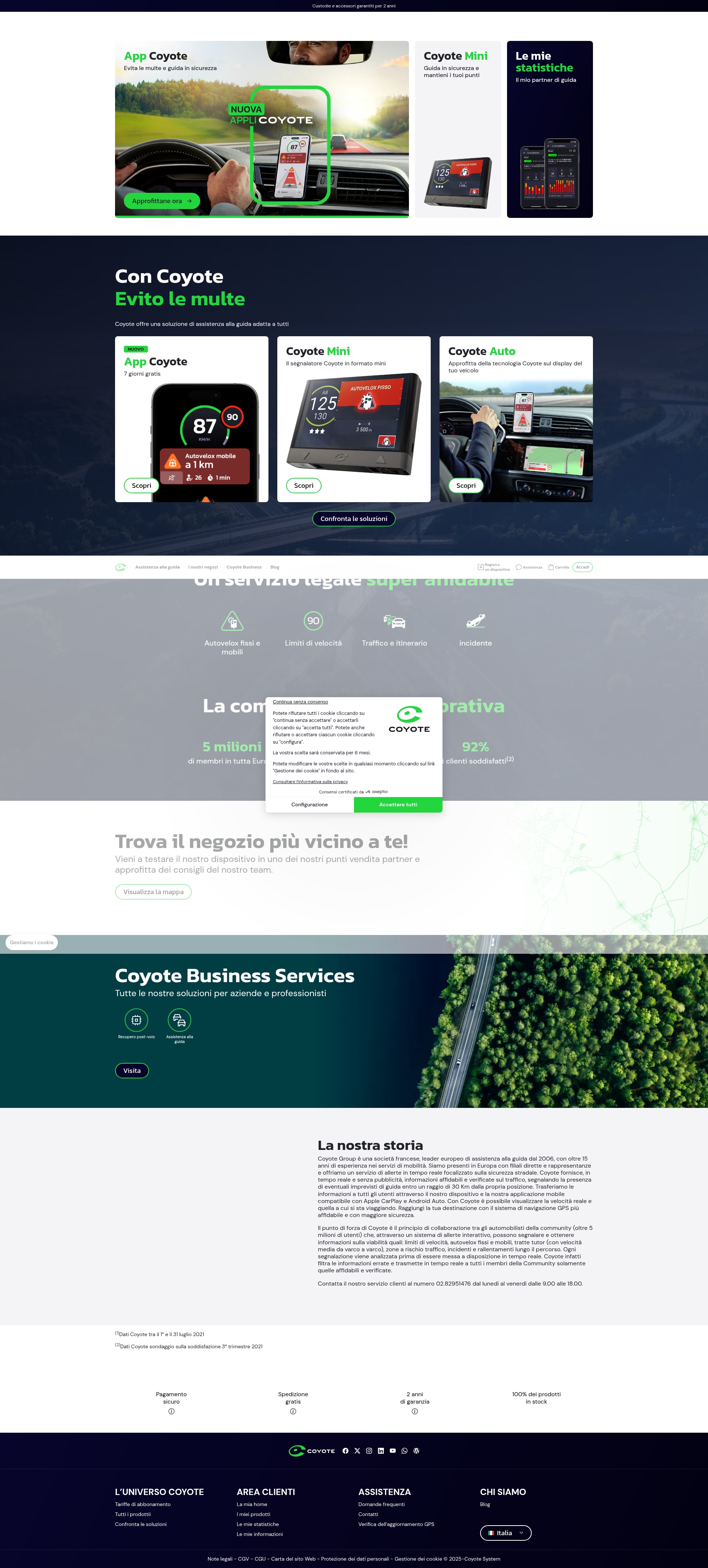 Screenshot of mycoyote.net