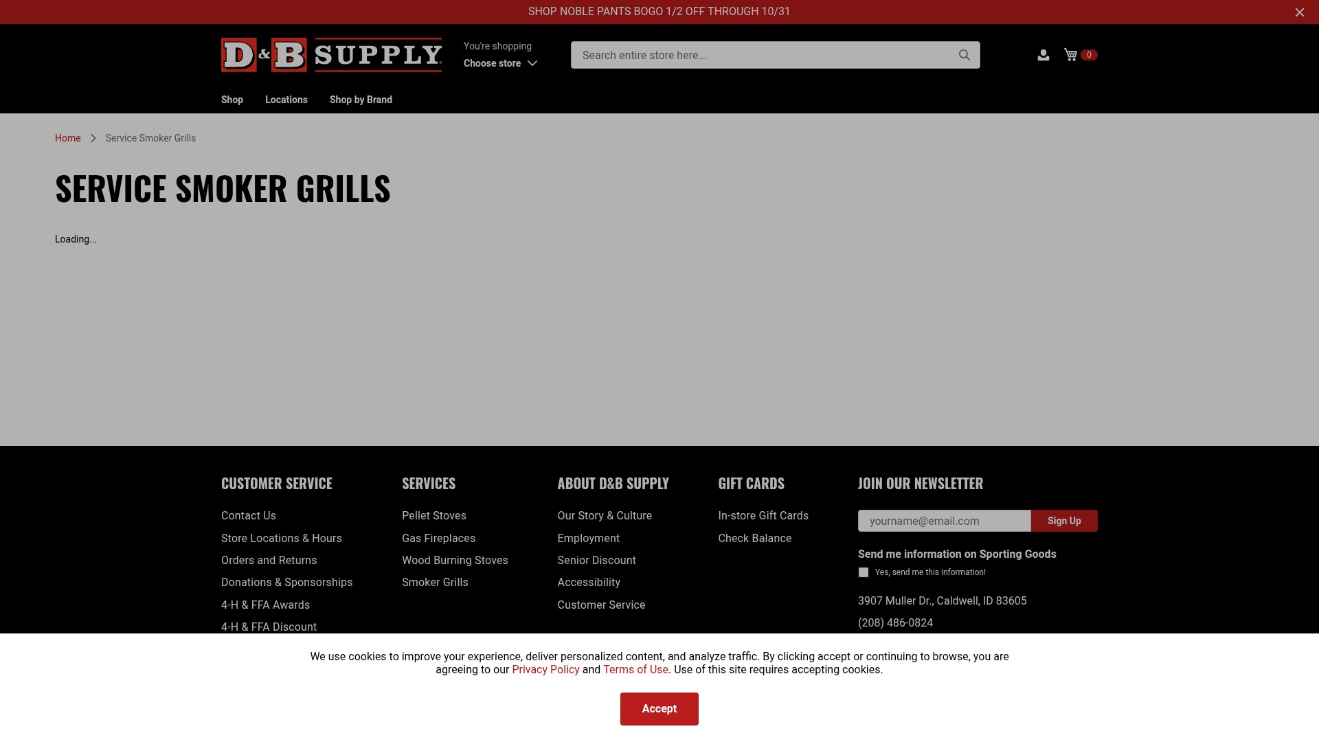 Screenshot of mydbsupply.com