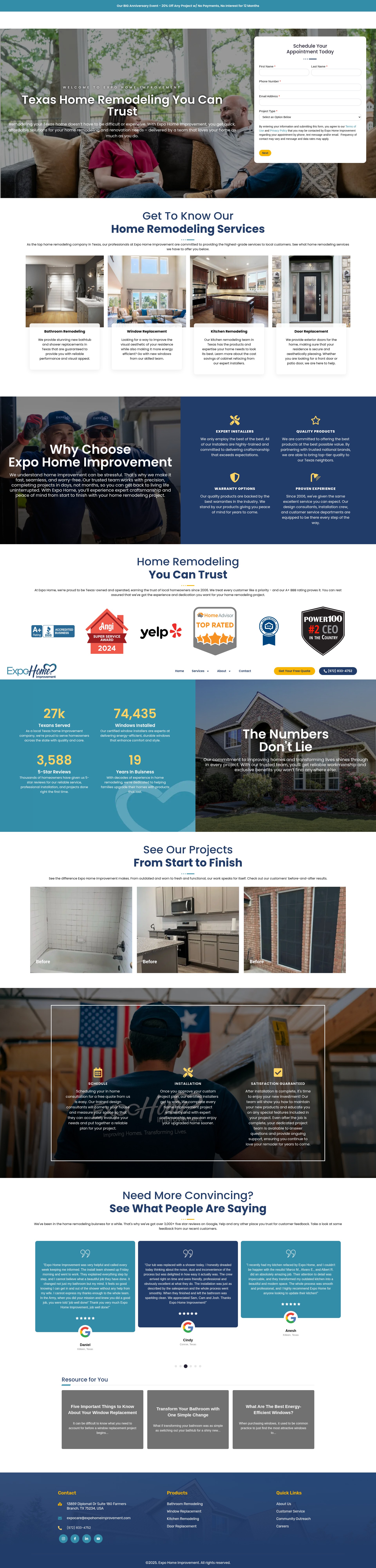 Screenshot of myexpohome.com