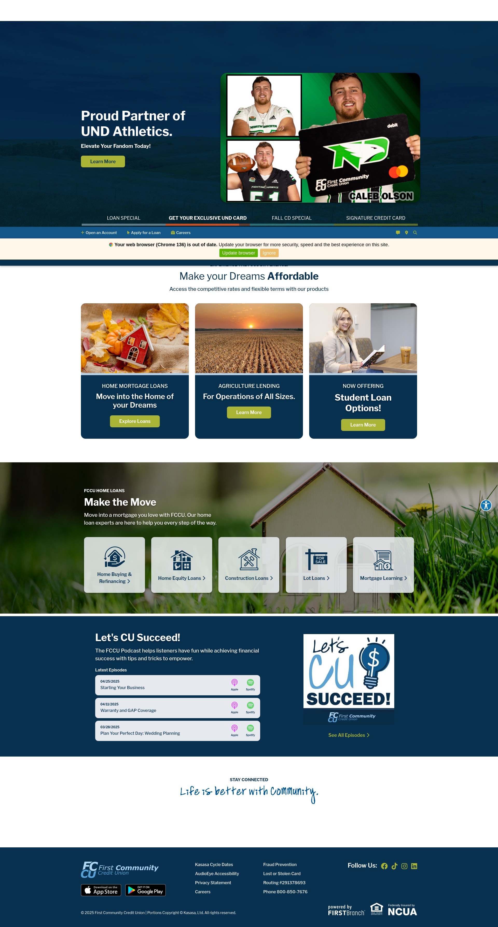 Screenshot of myfccu.com