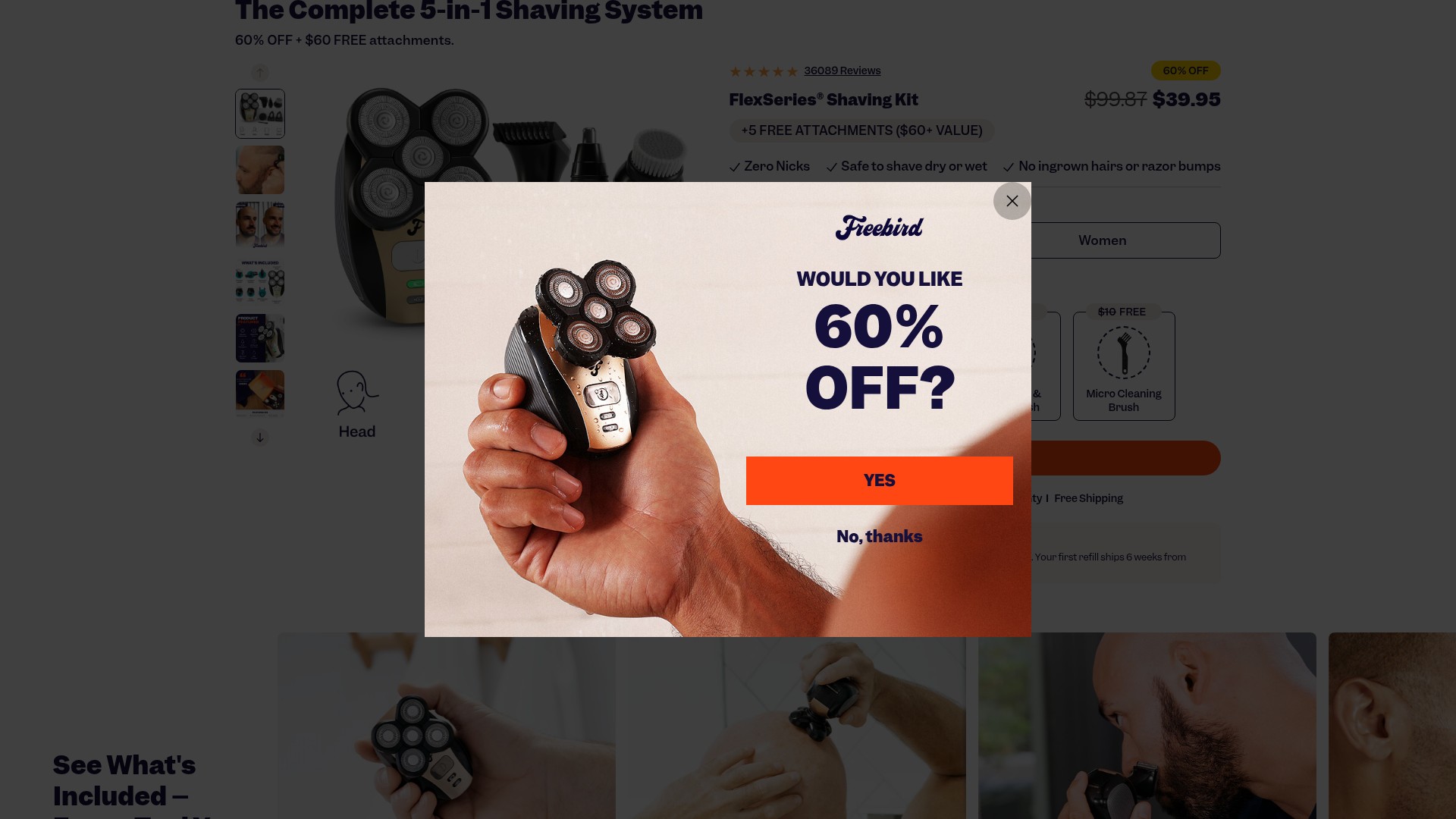 Screenshot of myfreebird.com