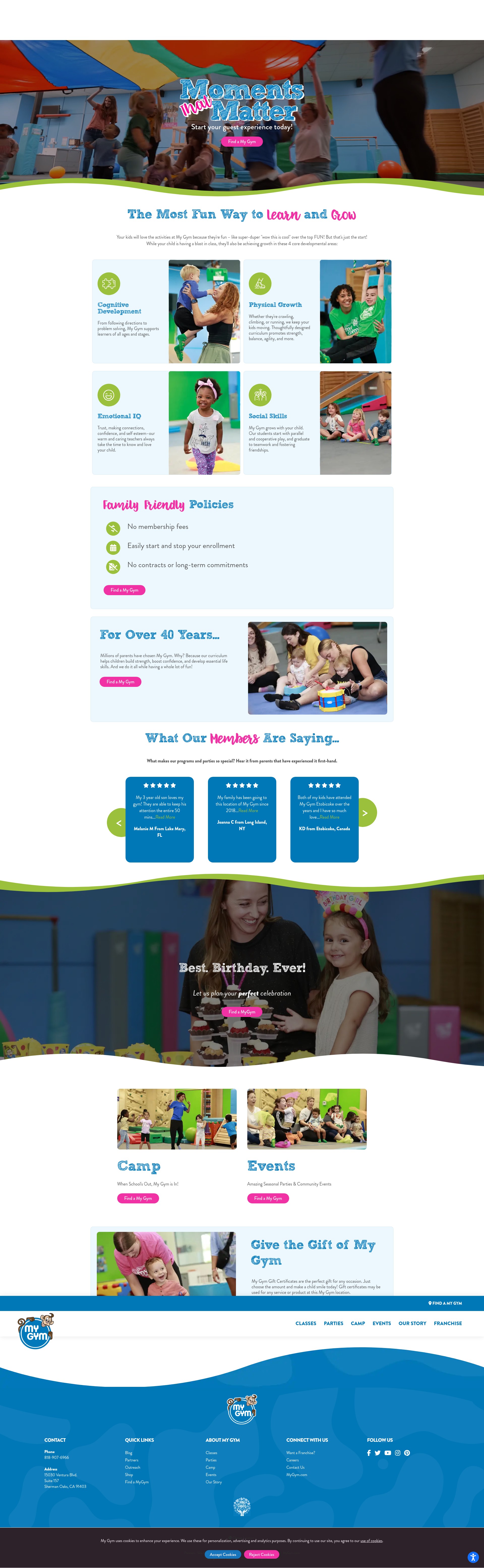 Screenshot of mygym.com