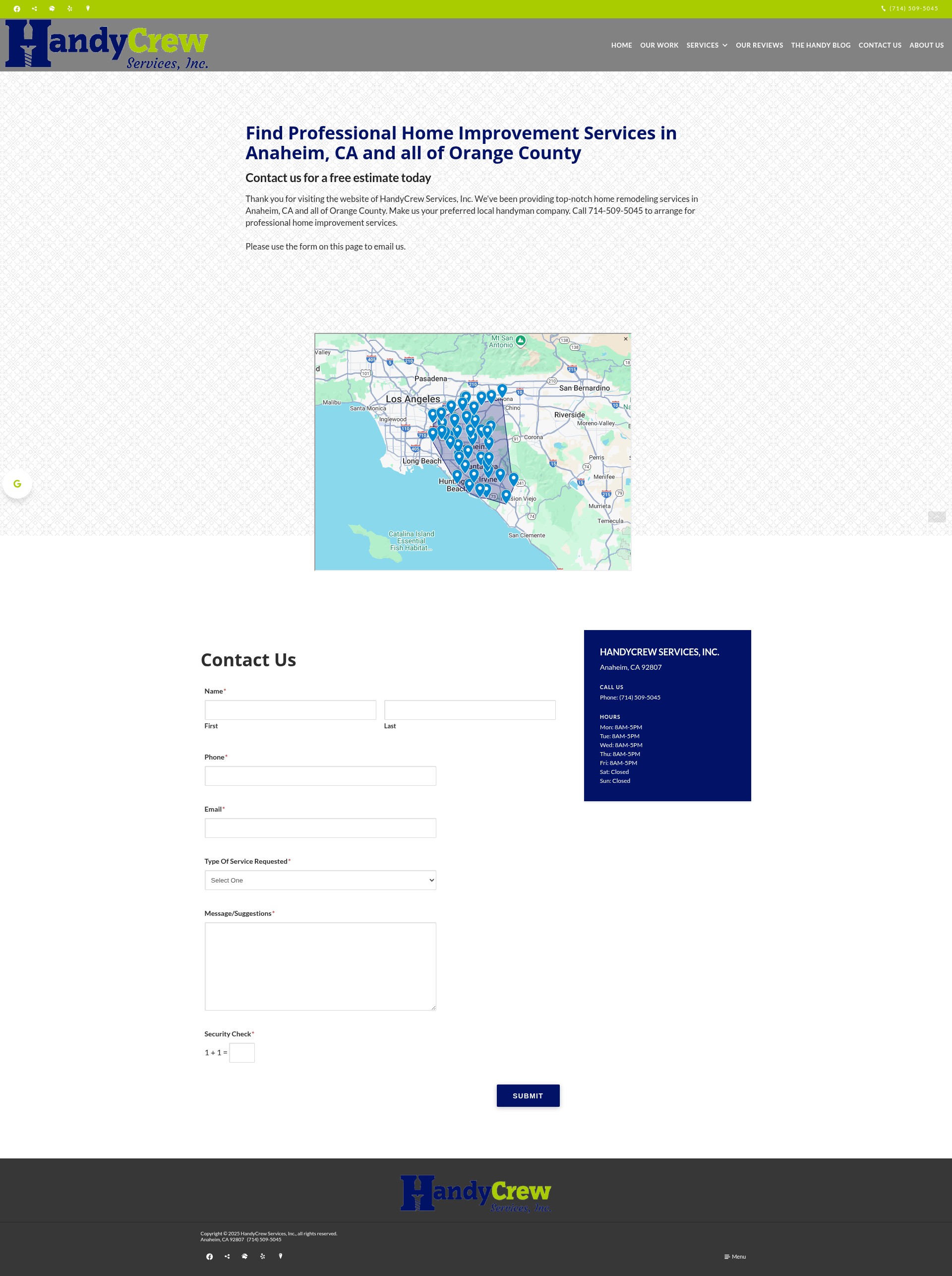 Screenshot of myhandycrew.com