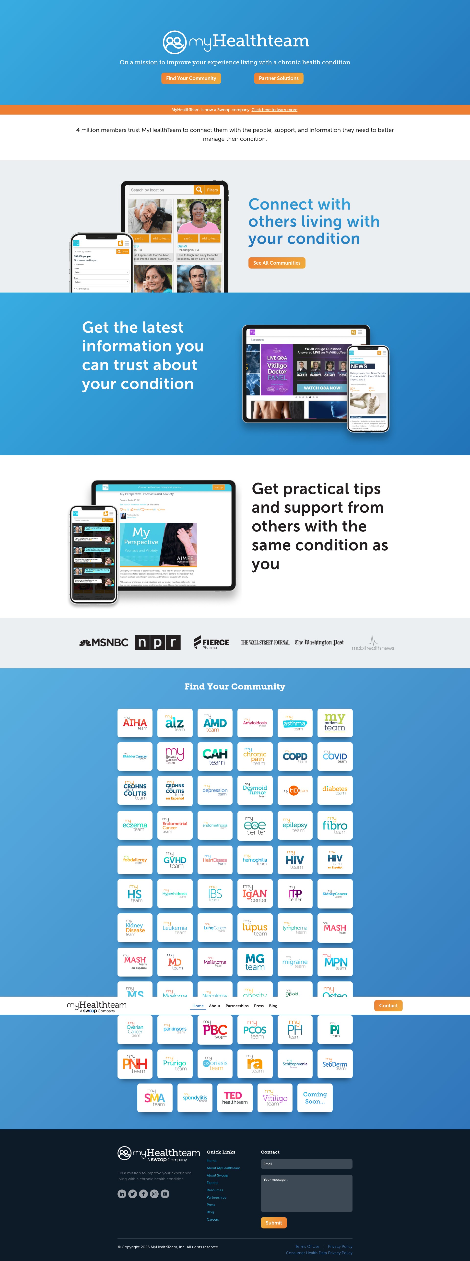 Screenshot of myhealthteam.com