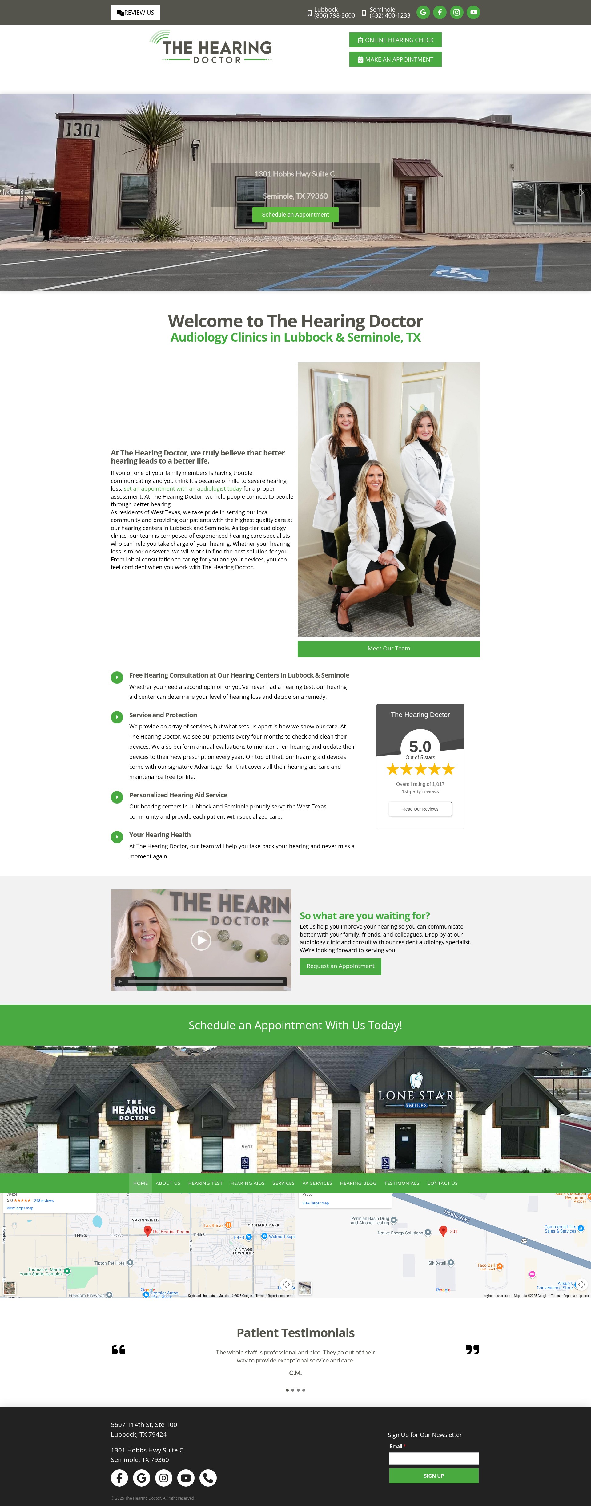 Screenshot of myhearingdoc.com