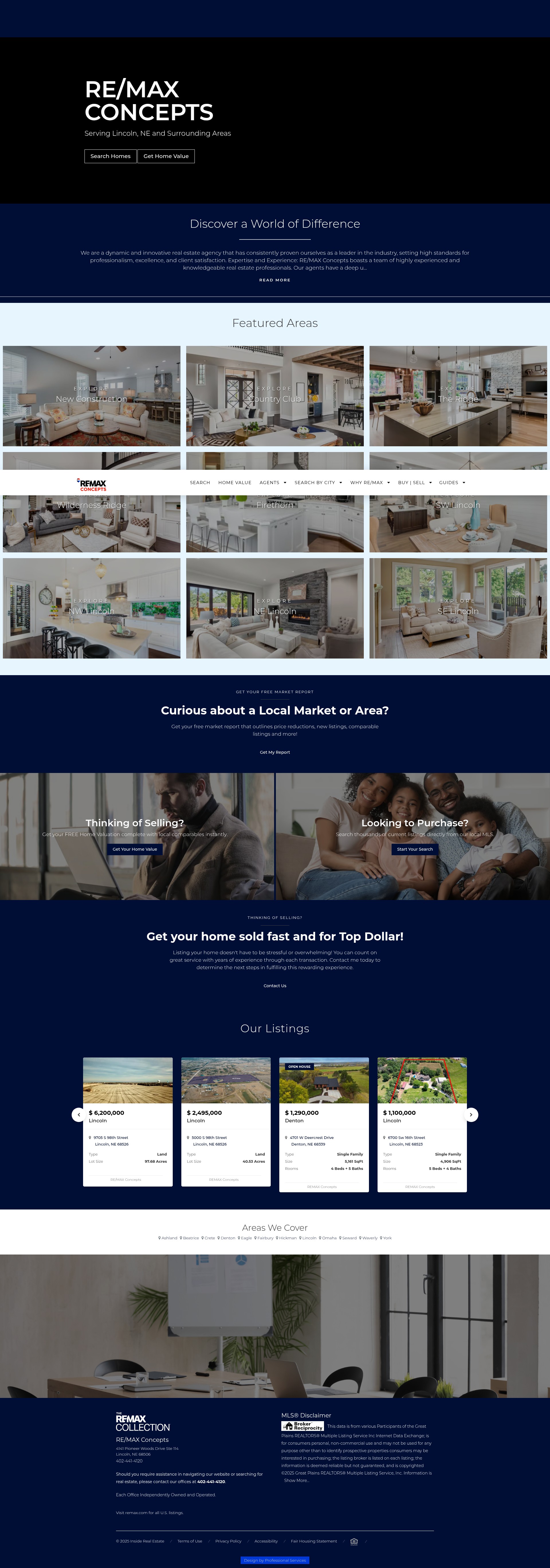Screenshot of myhomeinlincoln.com