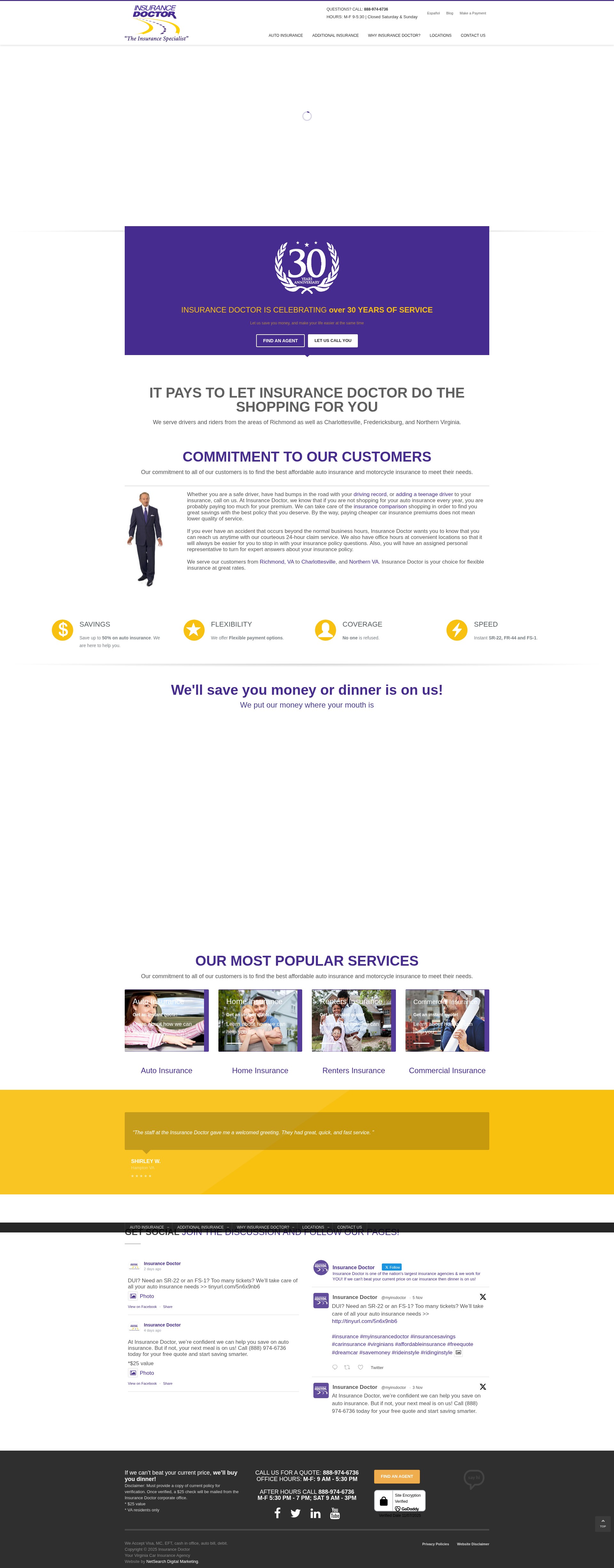 Screenshot of myinsurancedoctor.com