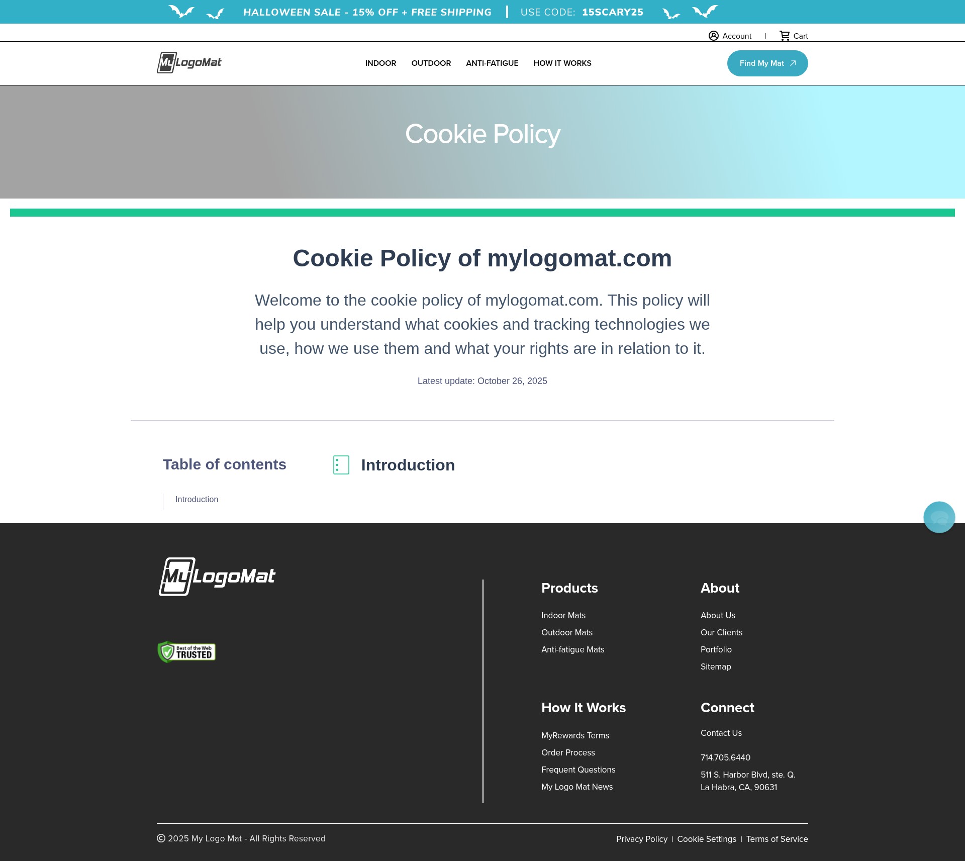 Screenshot of mylogomat.com