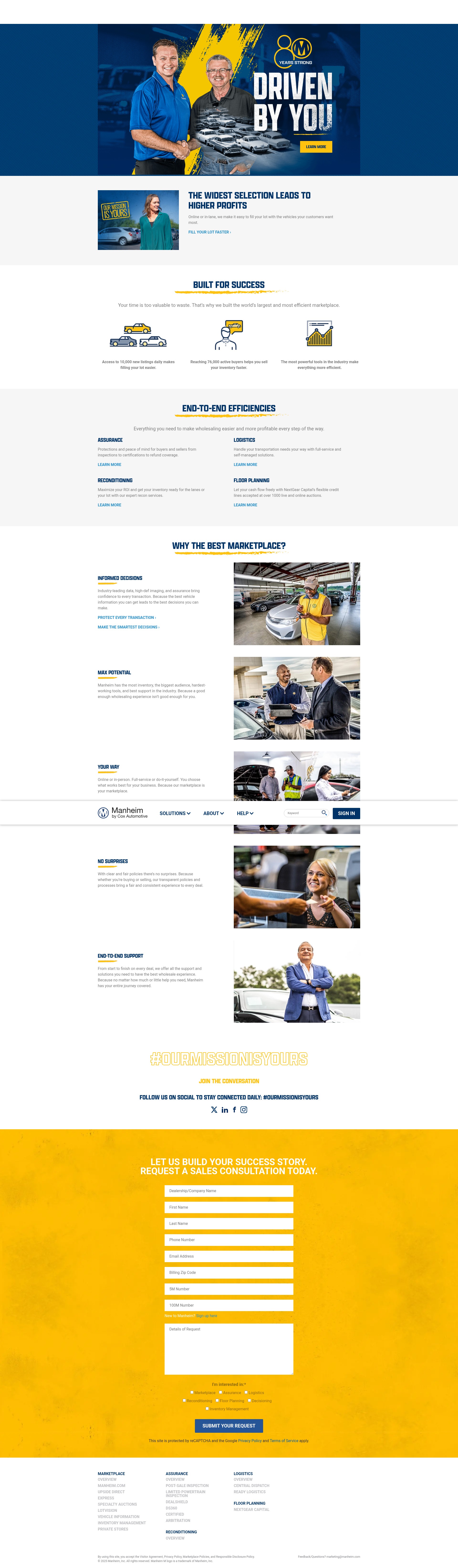 Screenshot of mymanheim.com