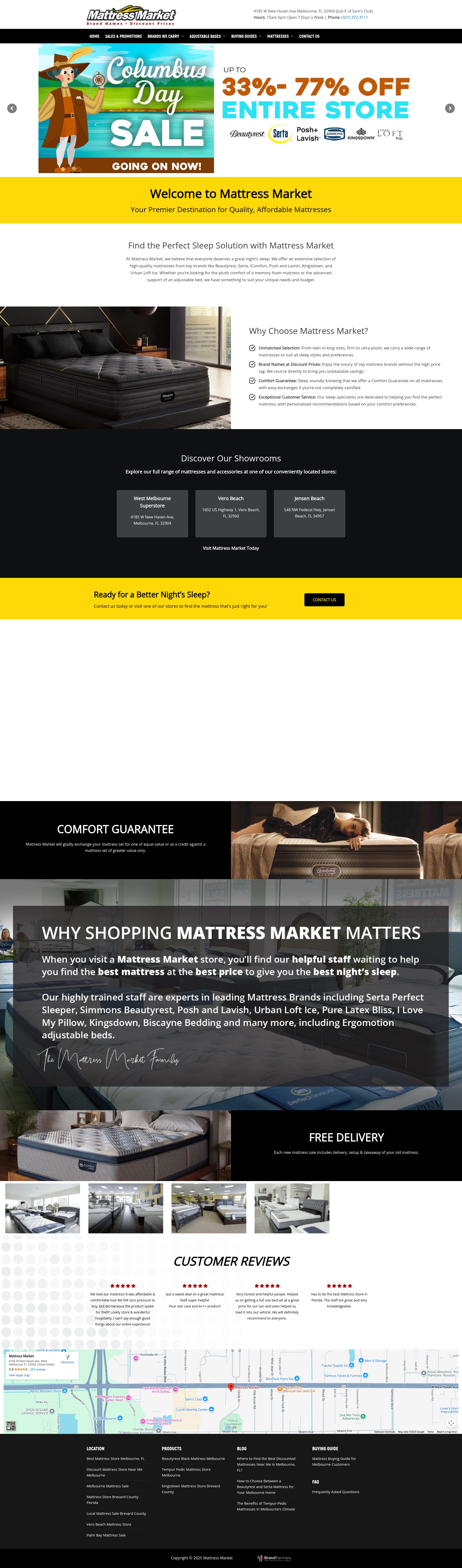 Screenshot of mymattressmarket.com