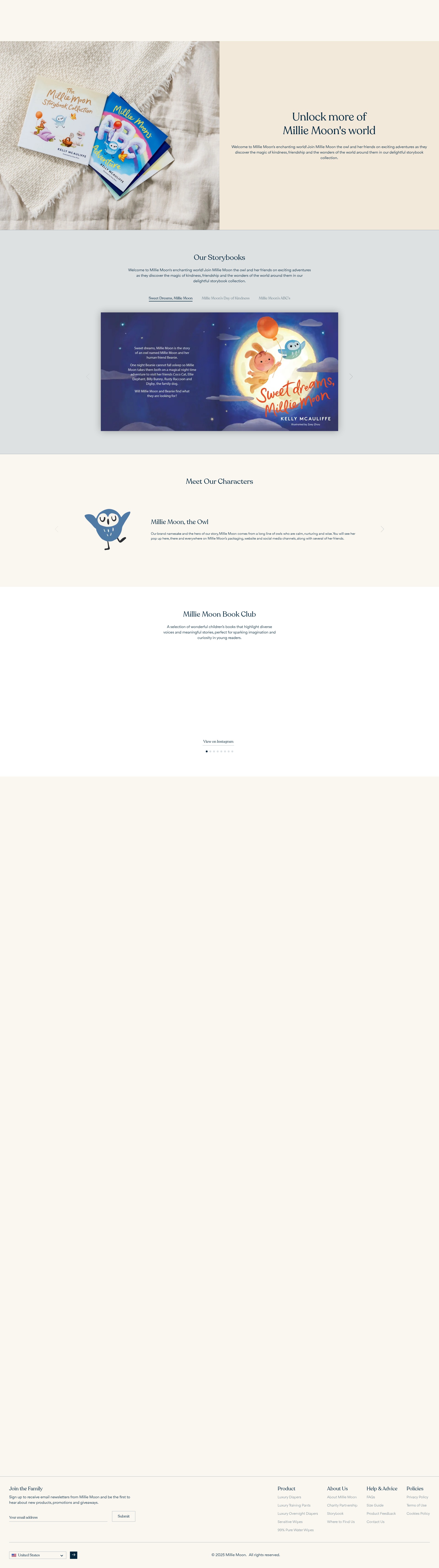 Screenshot of mymilliemoon.com