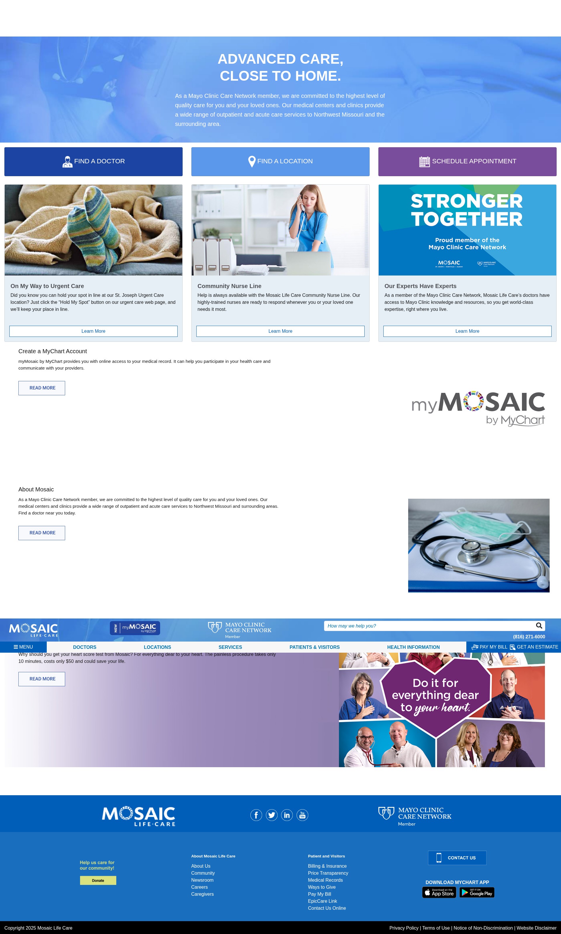 Screenshot of mymlc.com