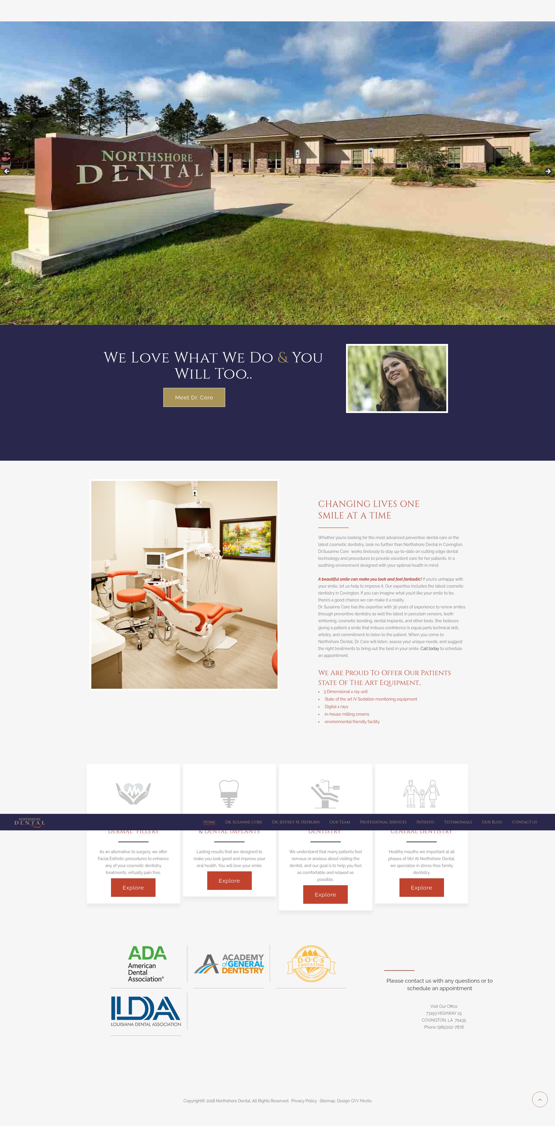 Screenshot of mynorthshoredental.com