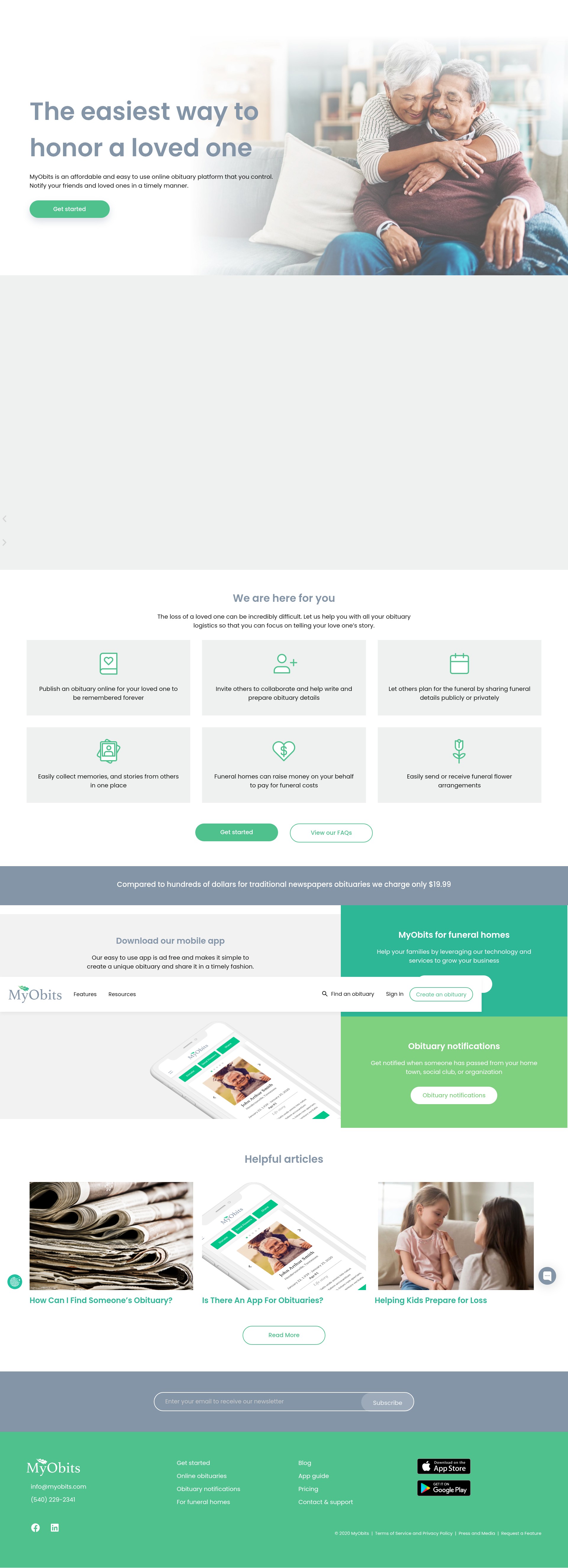 Screenshot of myobits.com