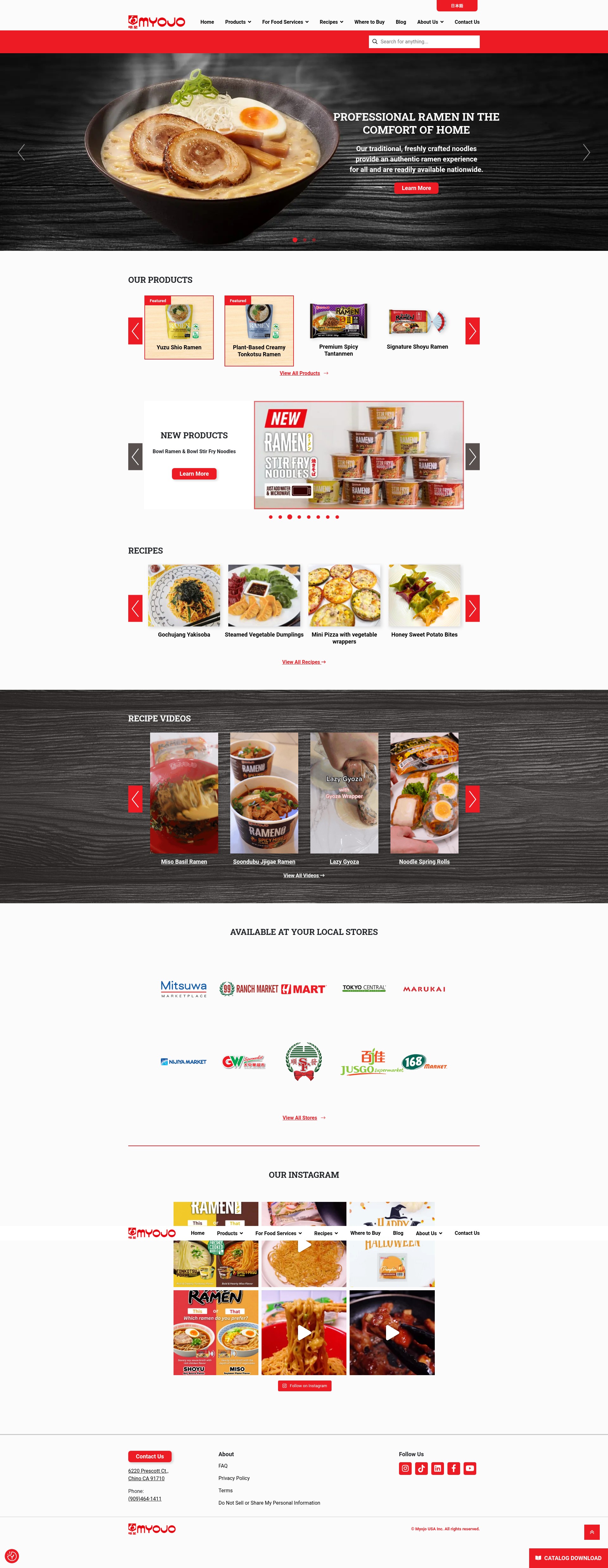 Screenshot of myojousa.com