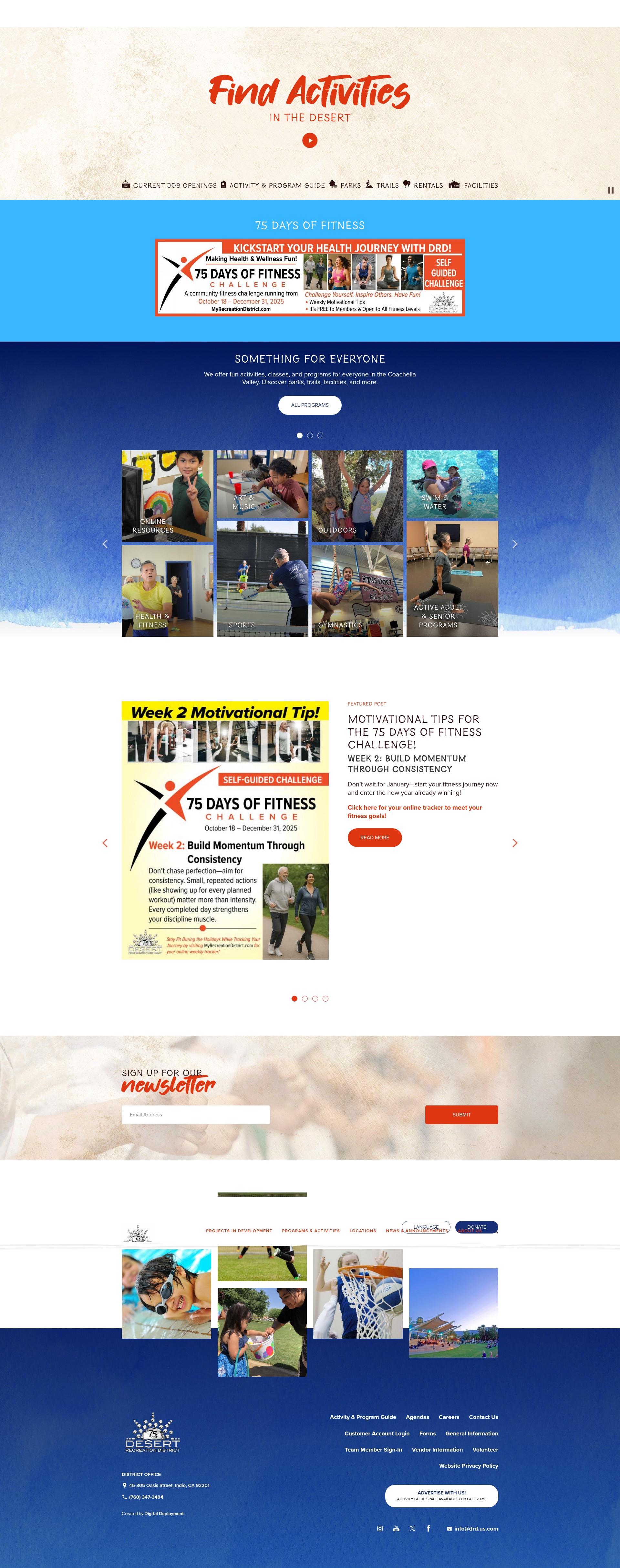 Screenshot of myrecreationdistrict.com