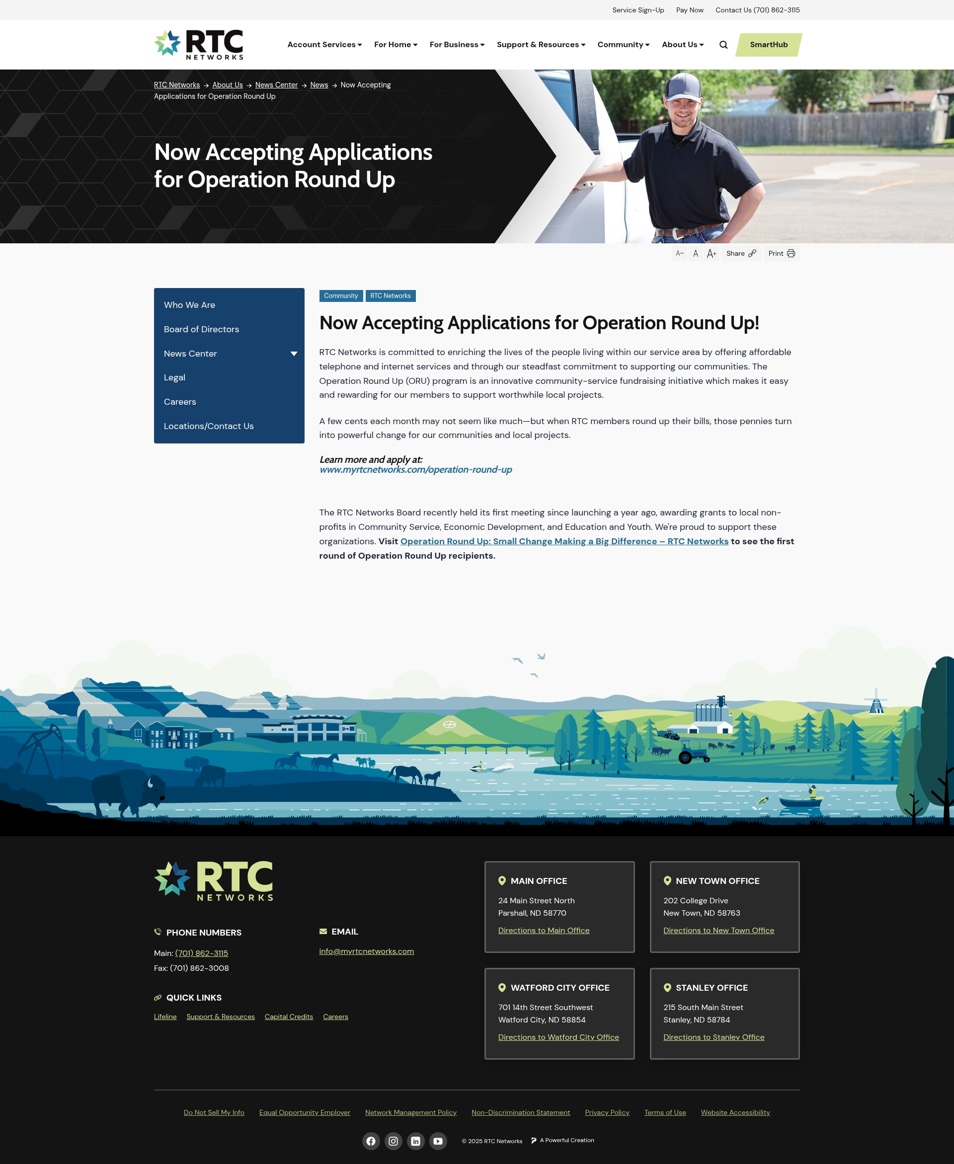 Screenshot of myrtcnetworks.com