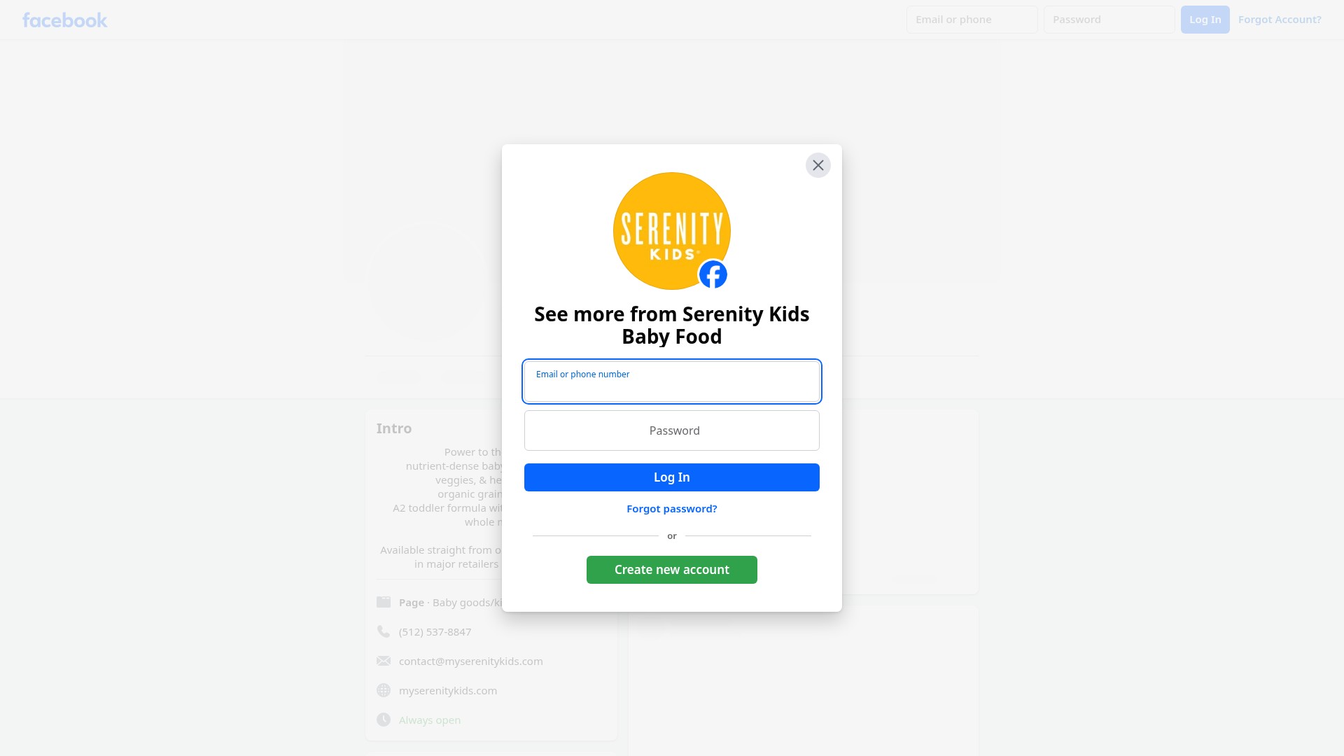 Screenshot of myserenitykids.com