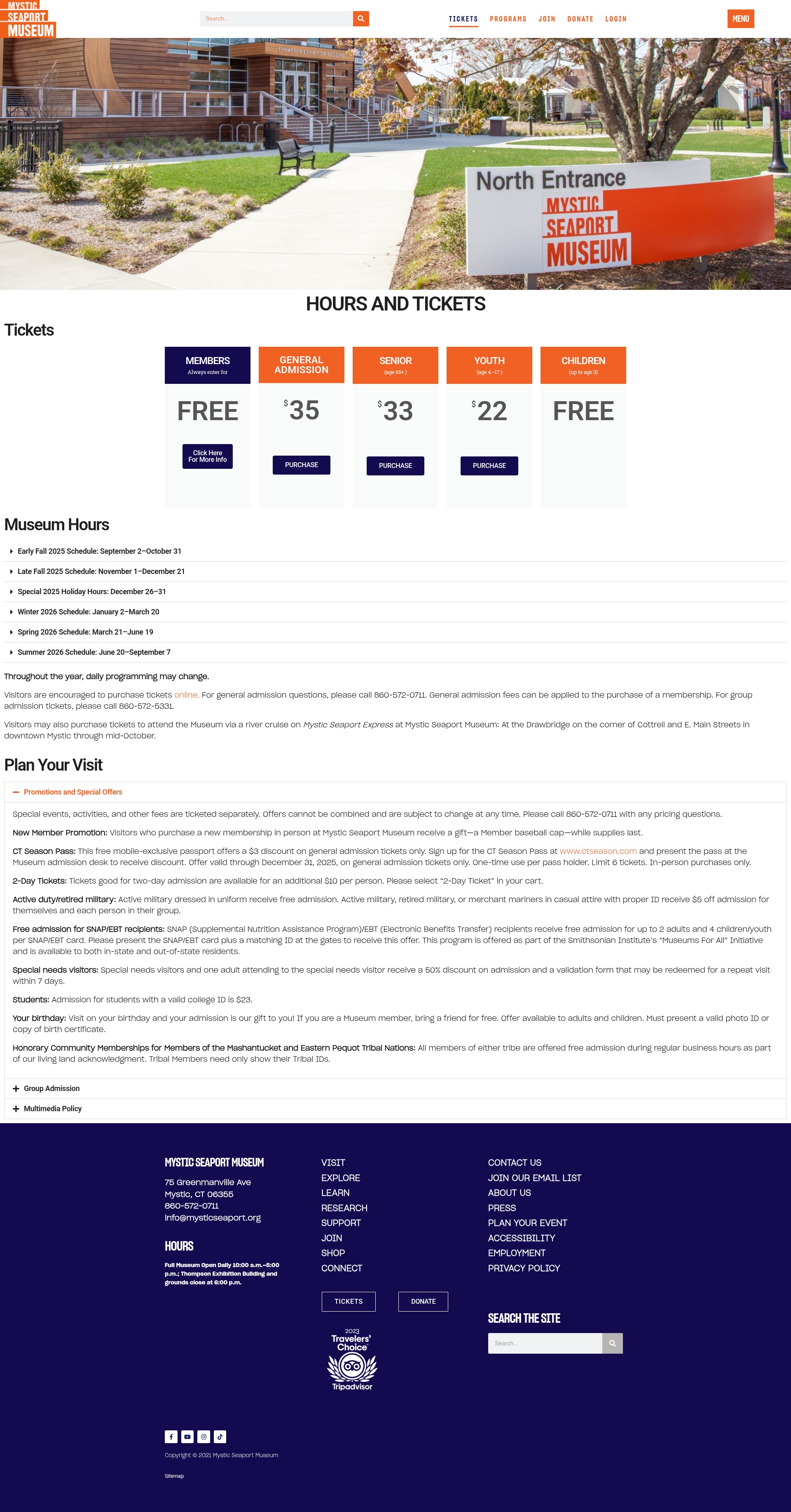 Screenshot of mysticseaport.org