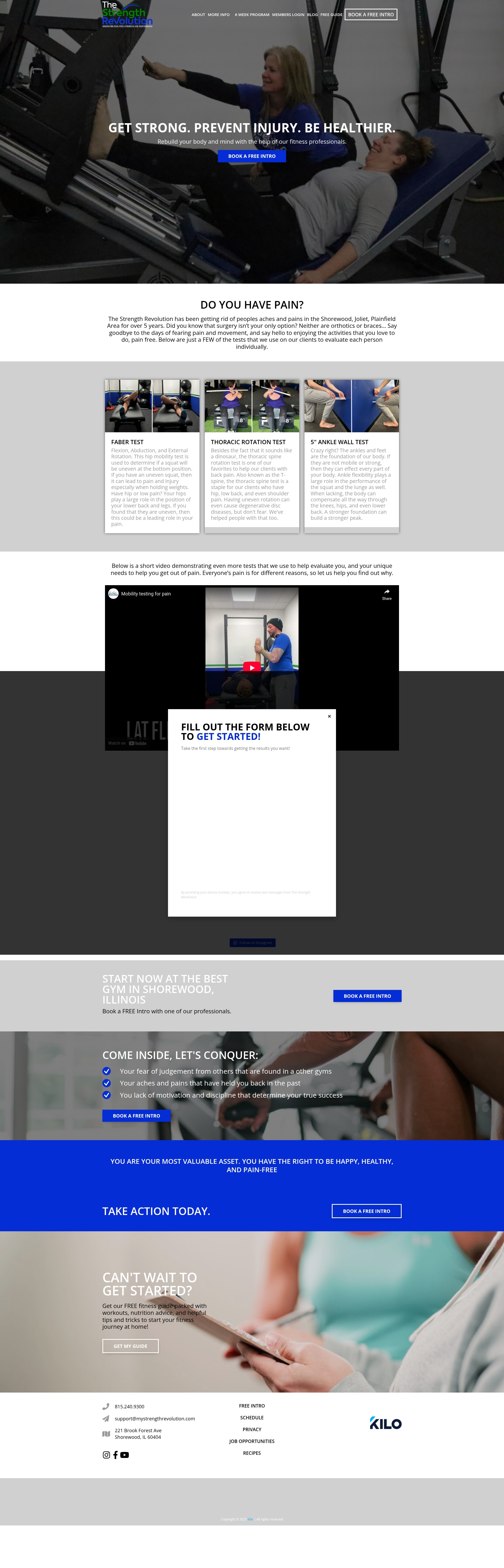 Screenshot of mystrengthrevolution.com