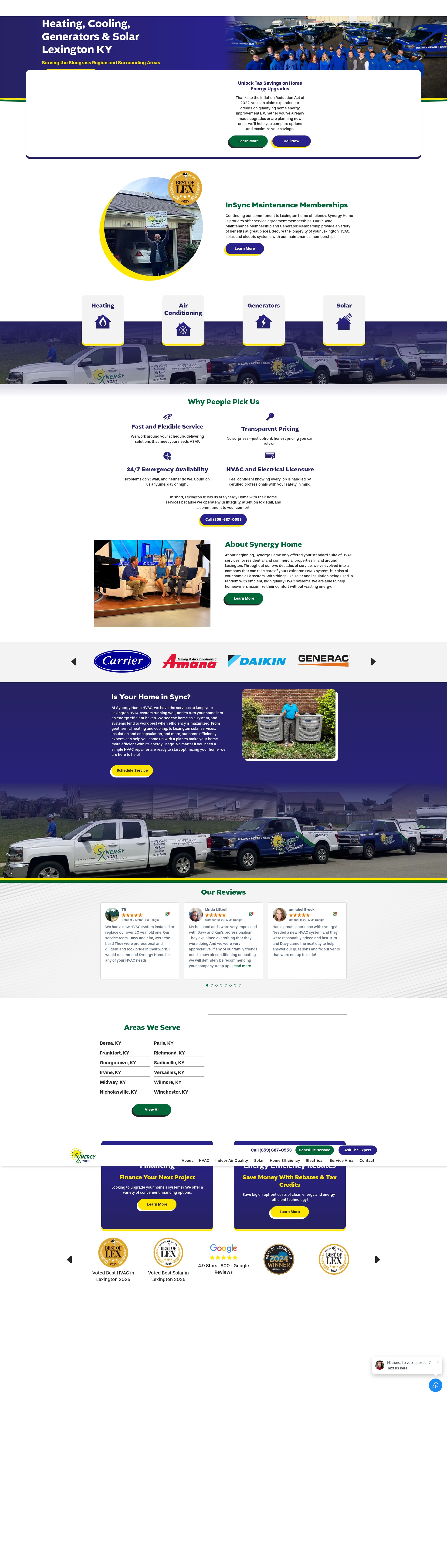 Screenshot of mysynergyhome.com