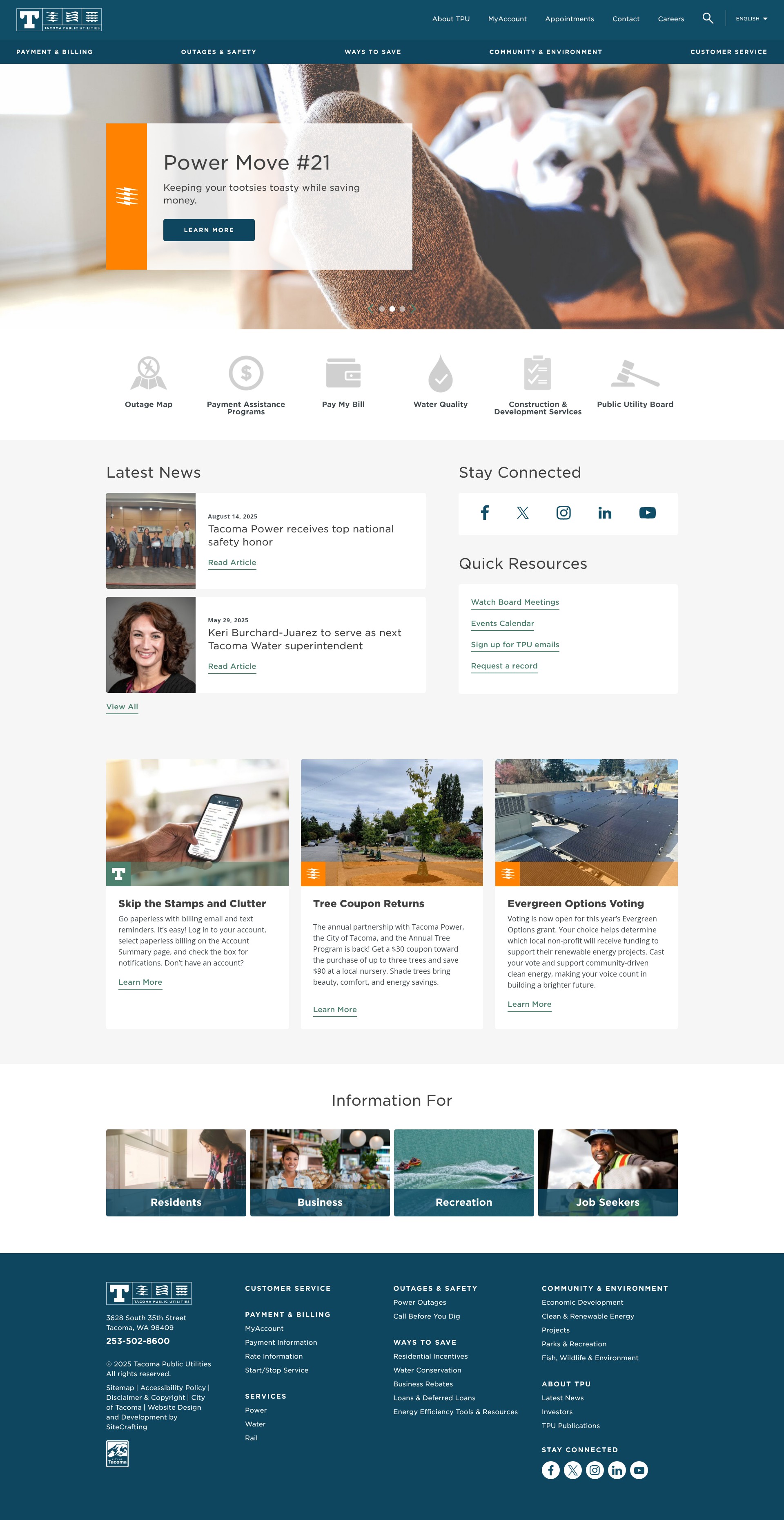 Screenshot of mytpu.org