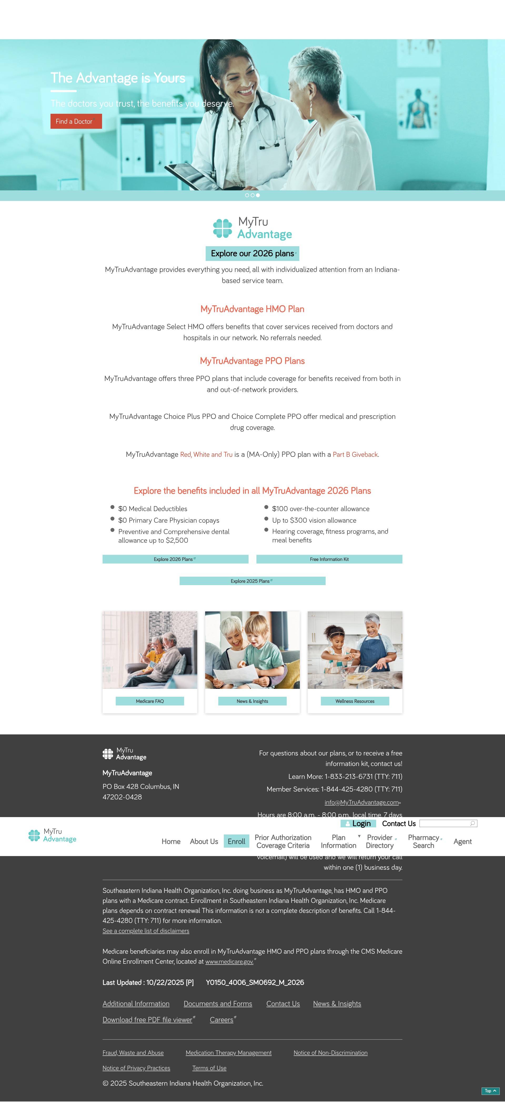 Screenshot of mytruadvantage.com
