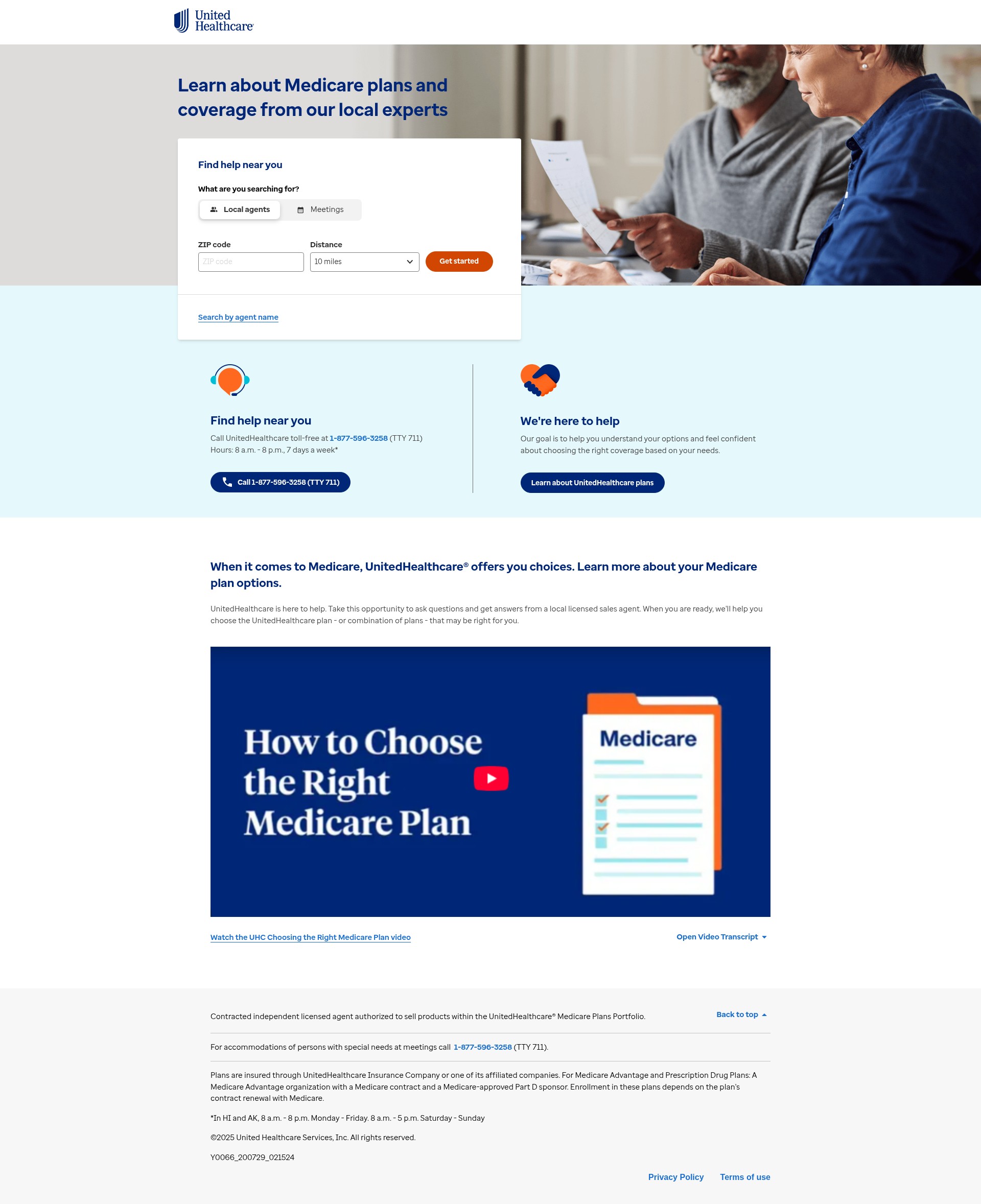 Screenshot of myuhcagent.com