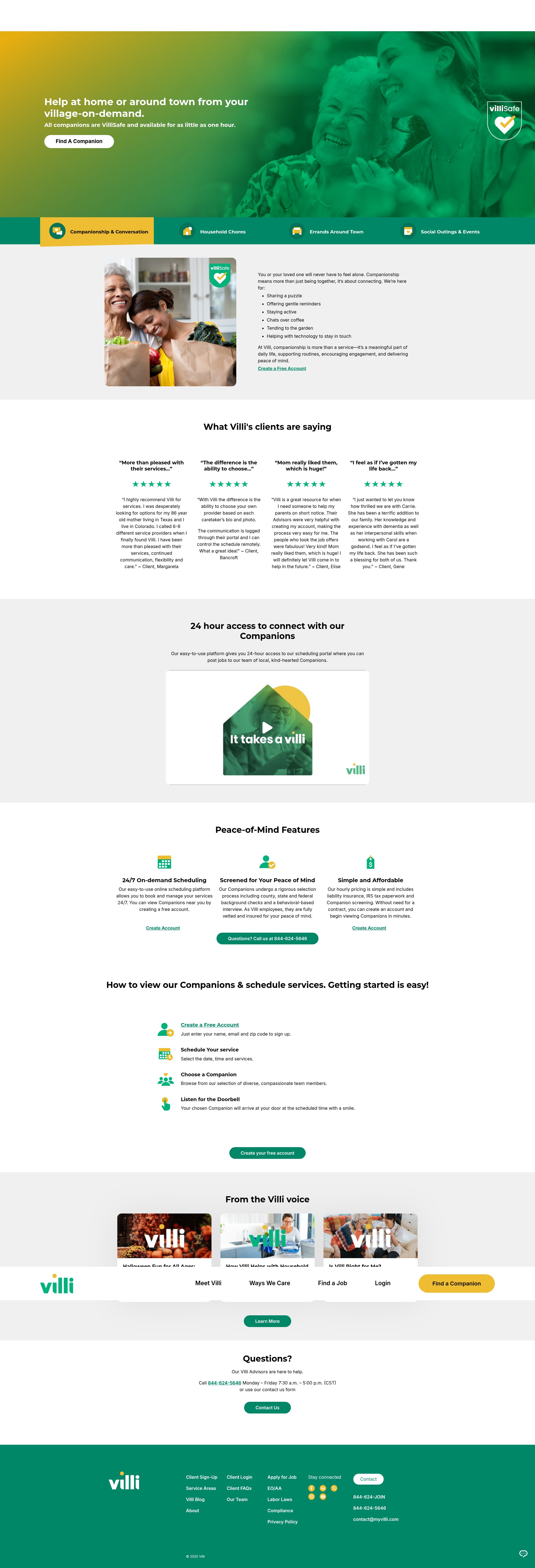 Screenshot of myvilli.com