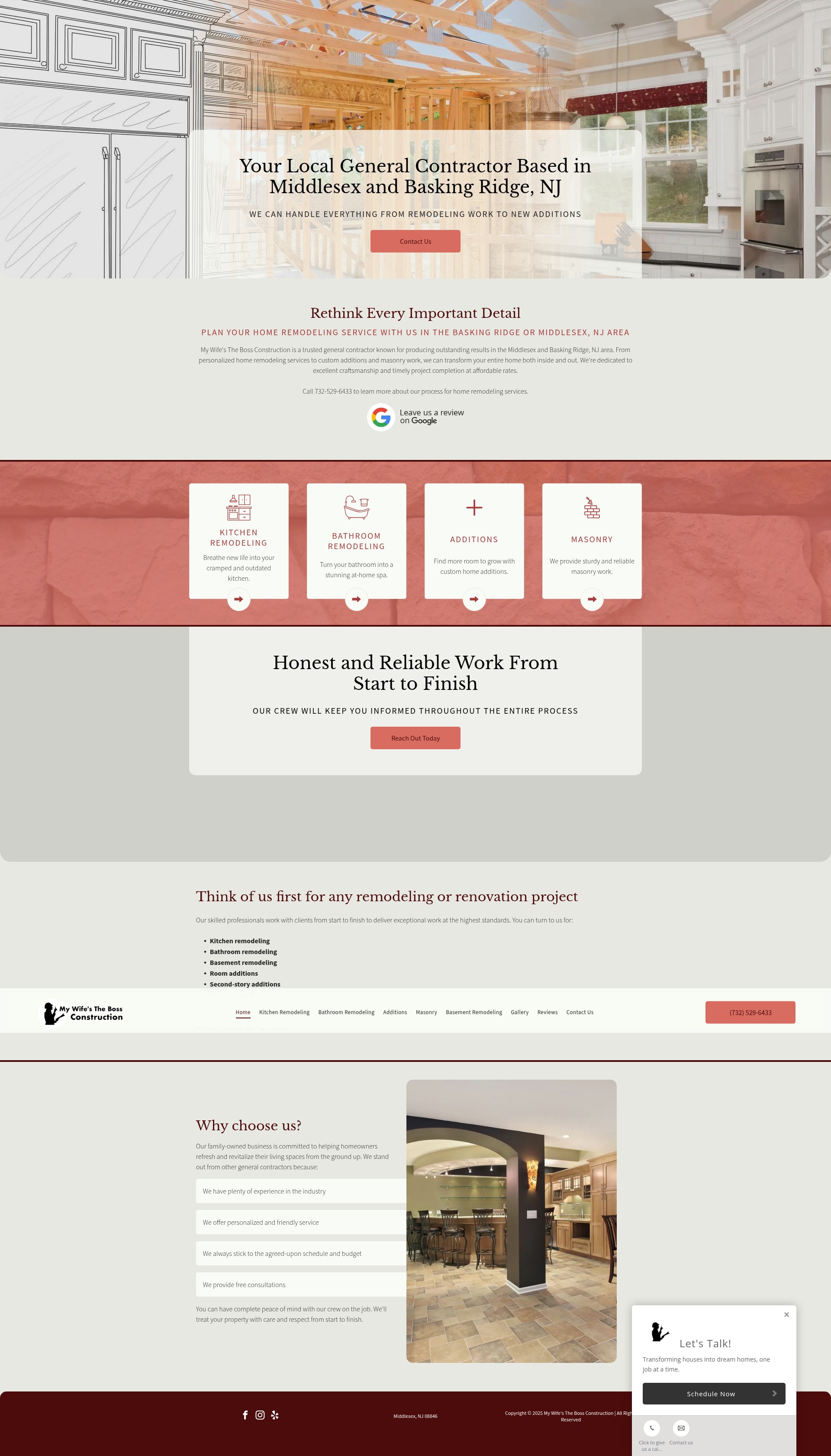 Screenshot of mywifesthebossconstructionllc.com