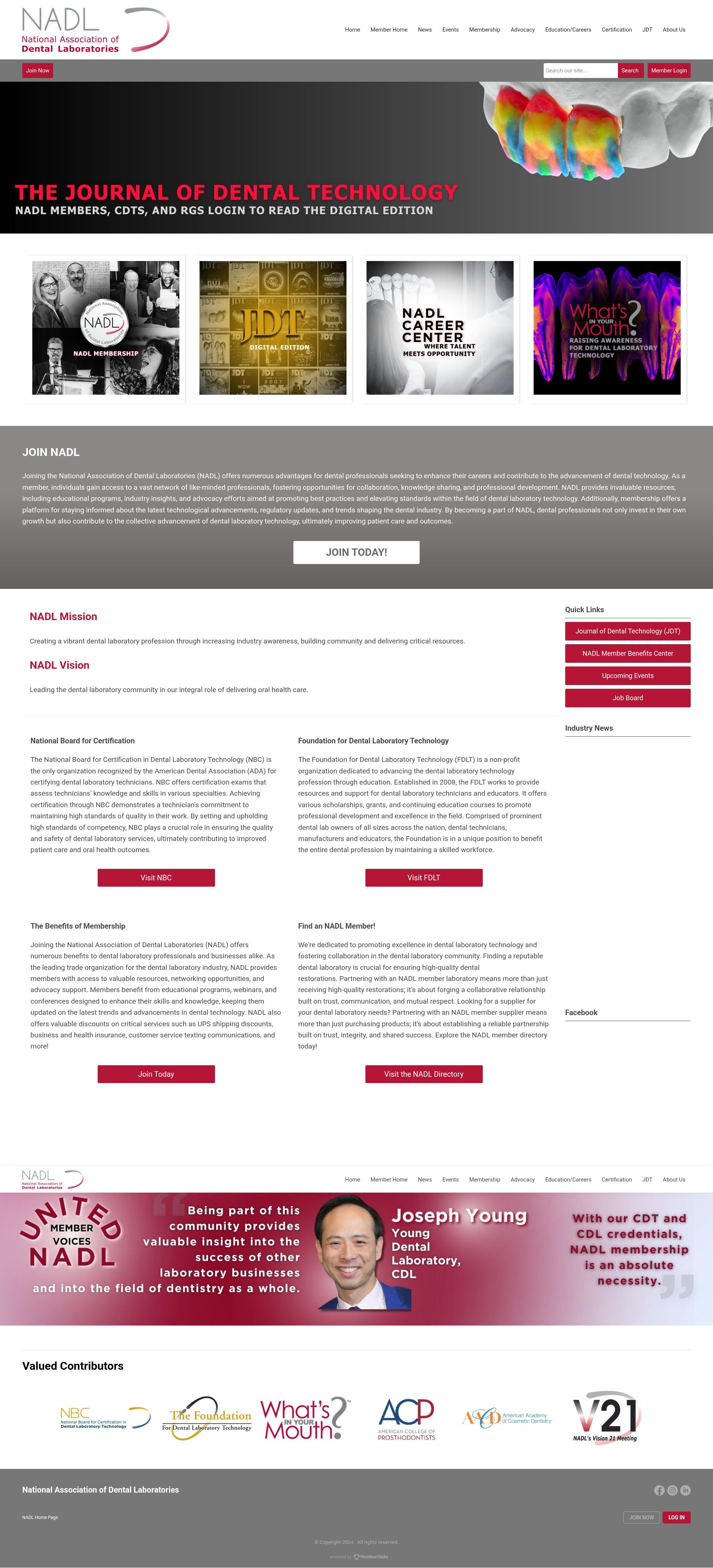 Screenshot of nadl.org