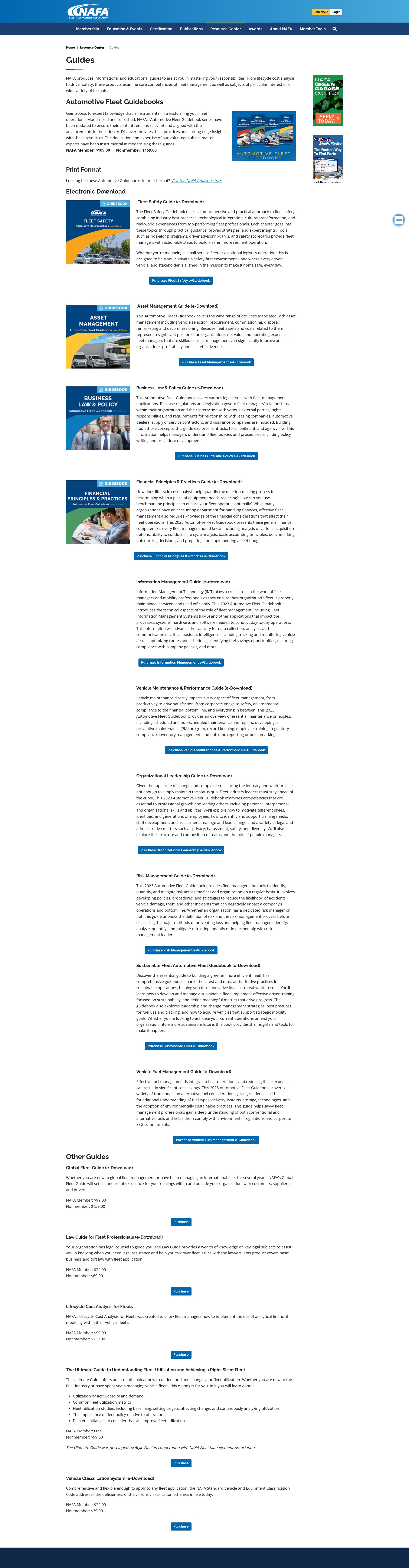 Screenshot of nafa.org