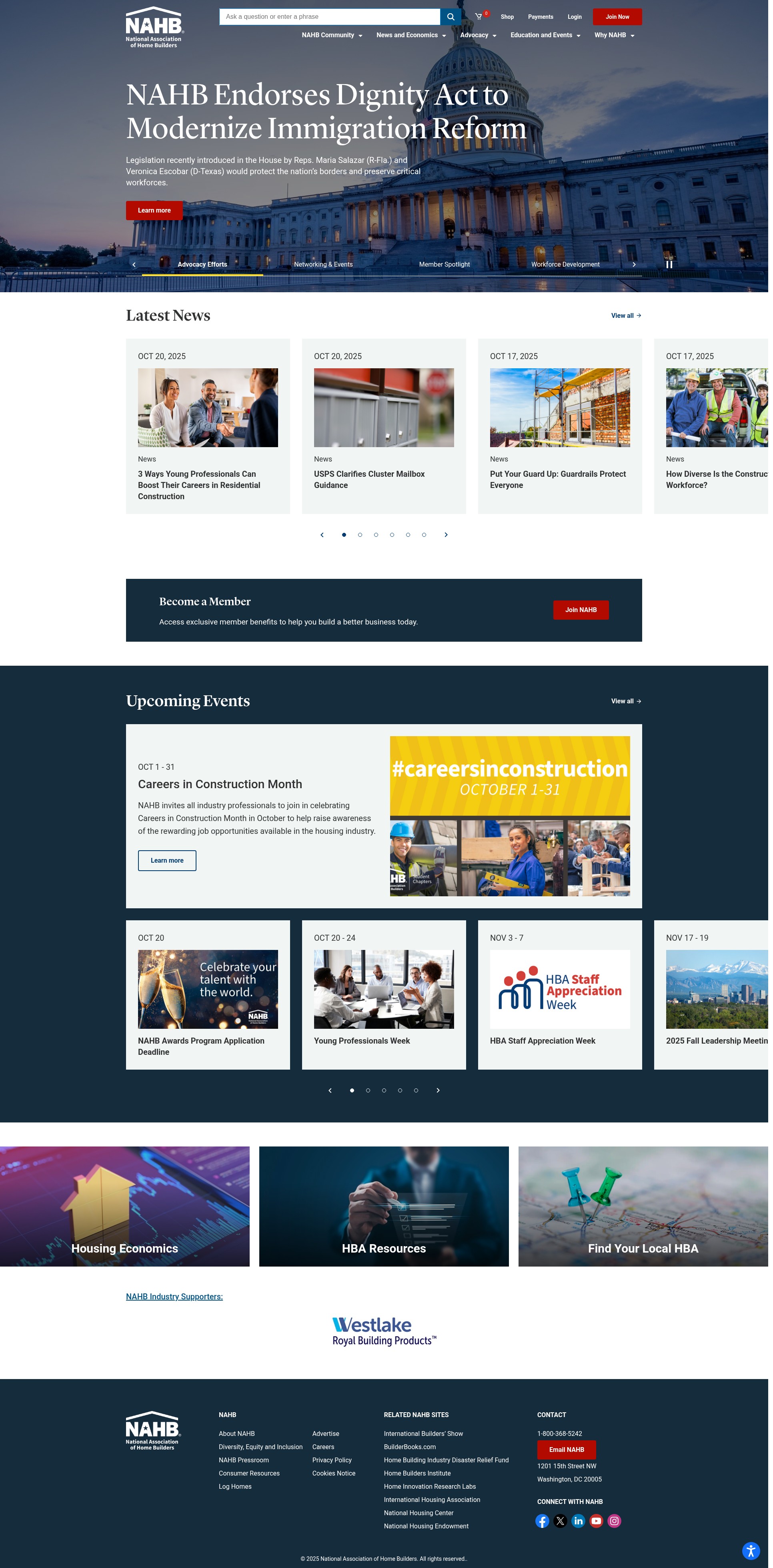 Screenshot of nahb.org
